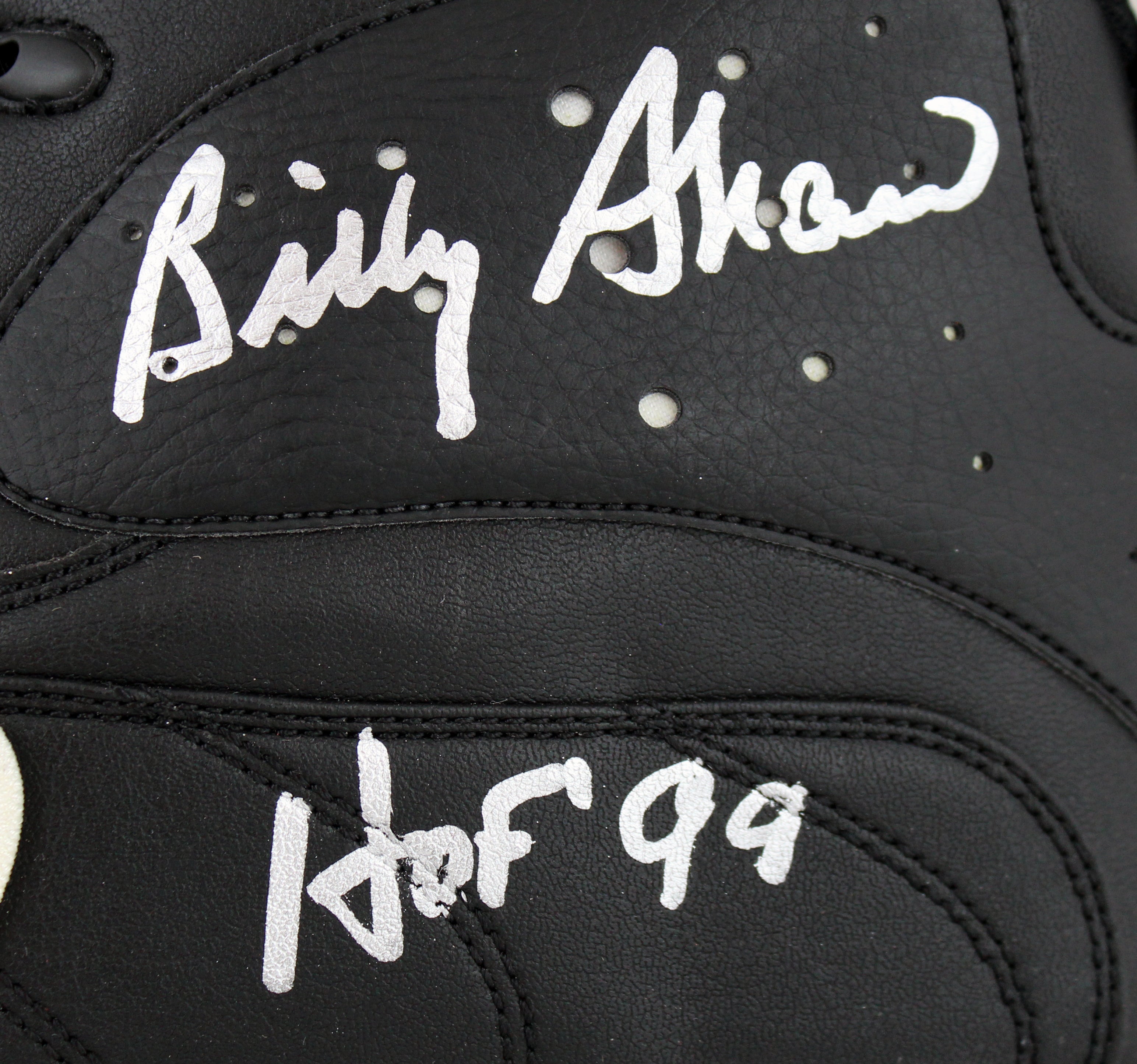 Bills Billy Shaw "HOF 99" Authentic Signed Nike Air Pro Shark Stove Cleat BAS