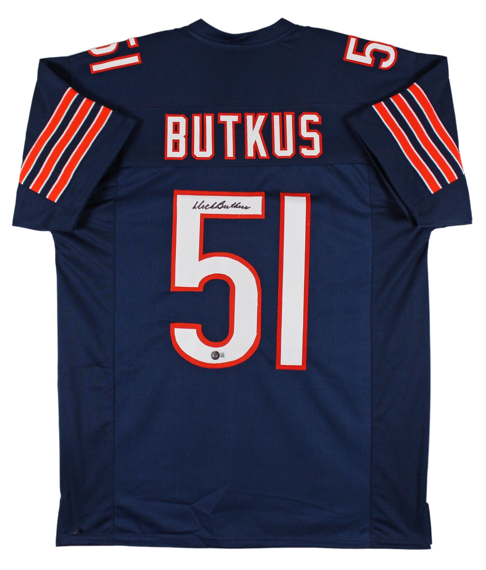 Dick Butkus Authentic Signed Navy Blue Pro Style Jersey Autographed BAS HOLIDAY DOORBUSTER