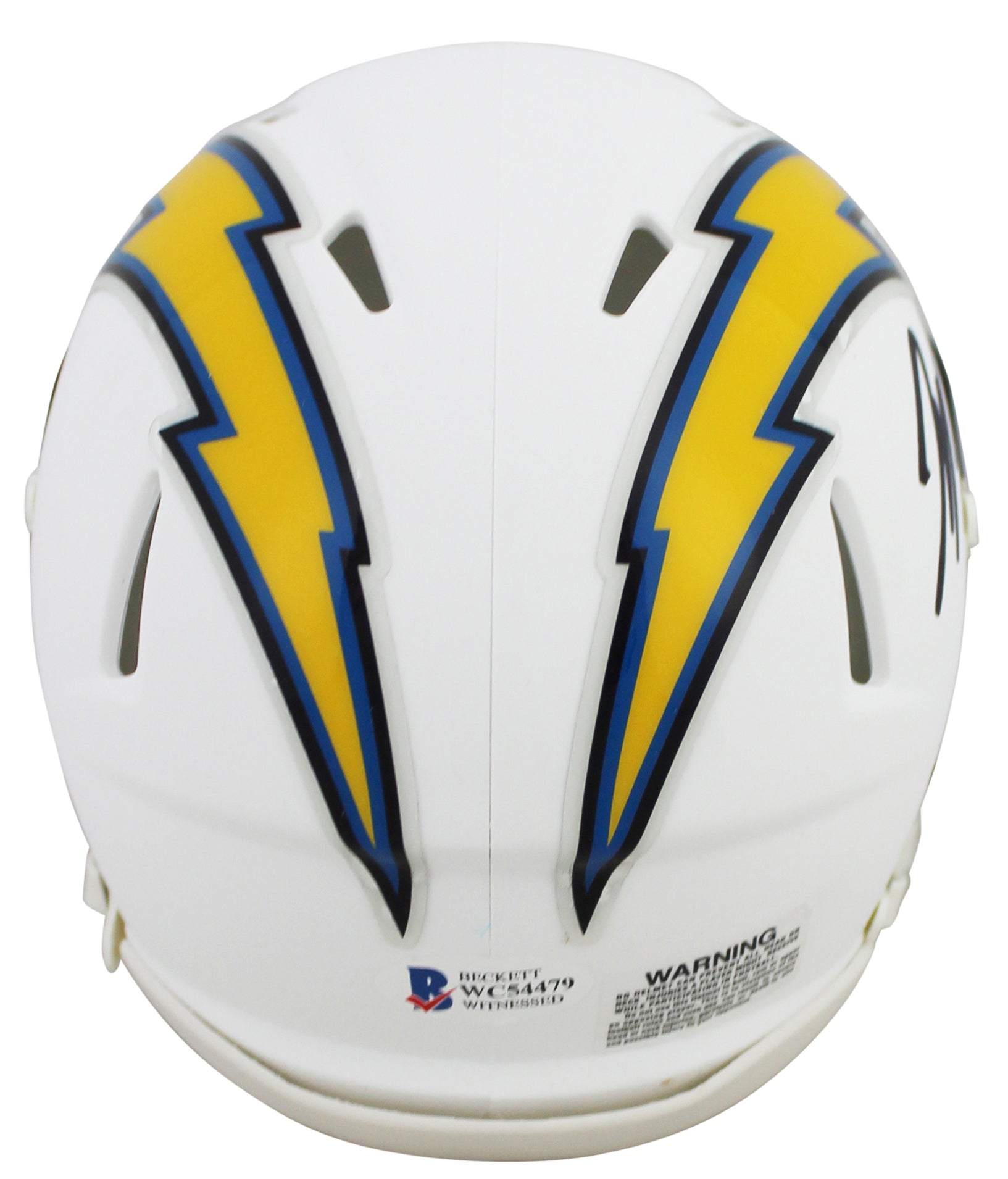 Chargers Joey Bosa Authentic Signed Flat White Speed Mini Helmet BAS Witnessed
