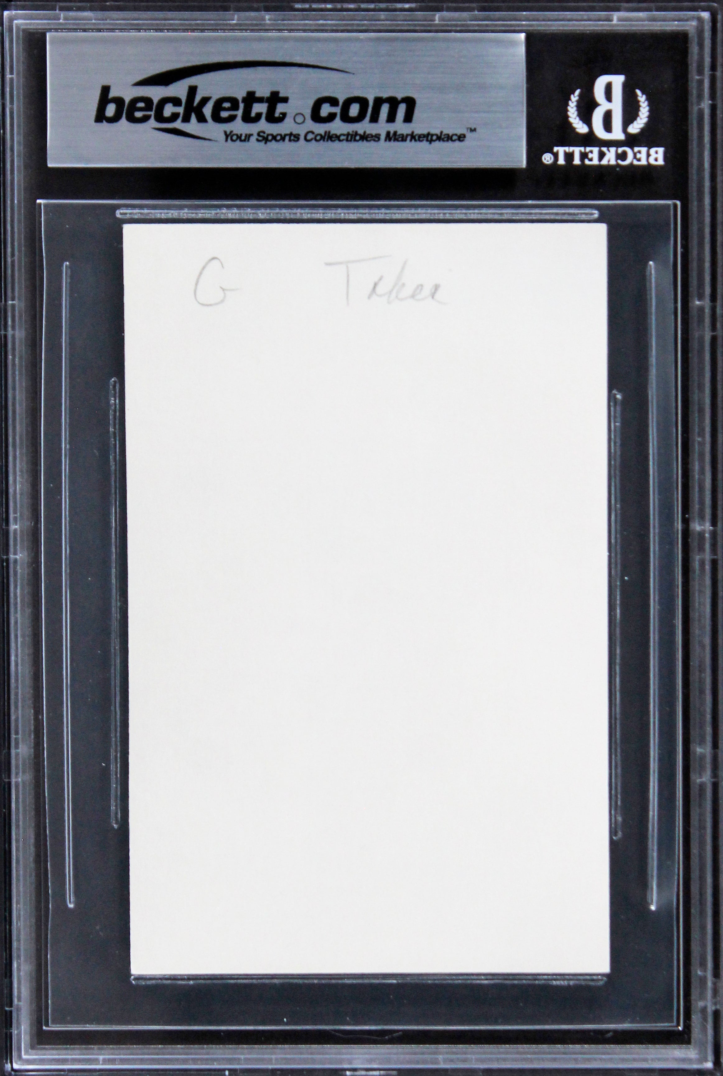 George Takei Star Trek: The Original Series Signed 3x5 Index Card BAS Slabbed 2