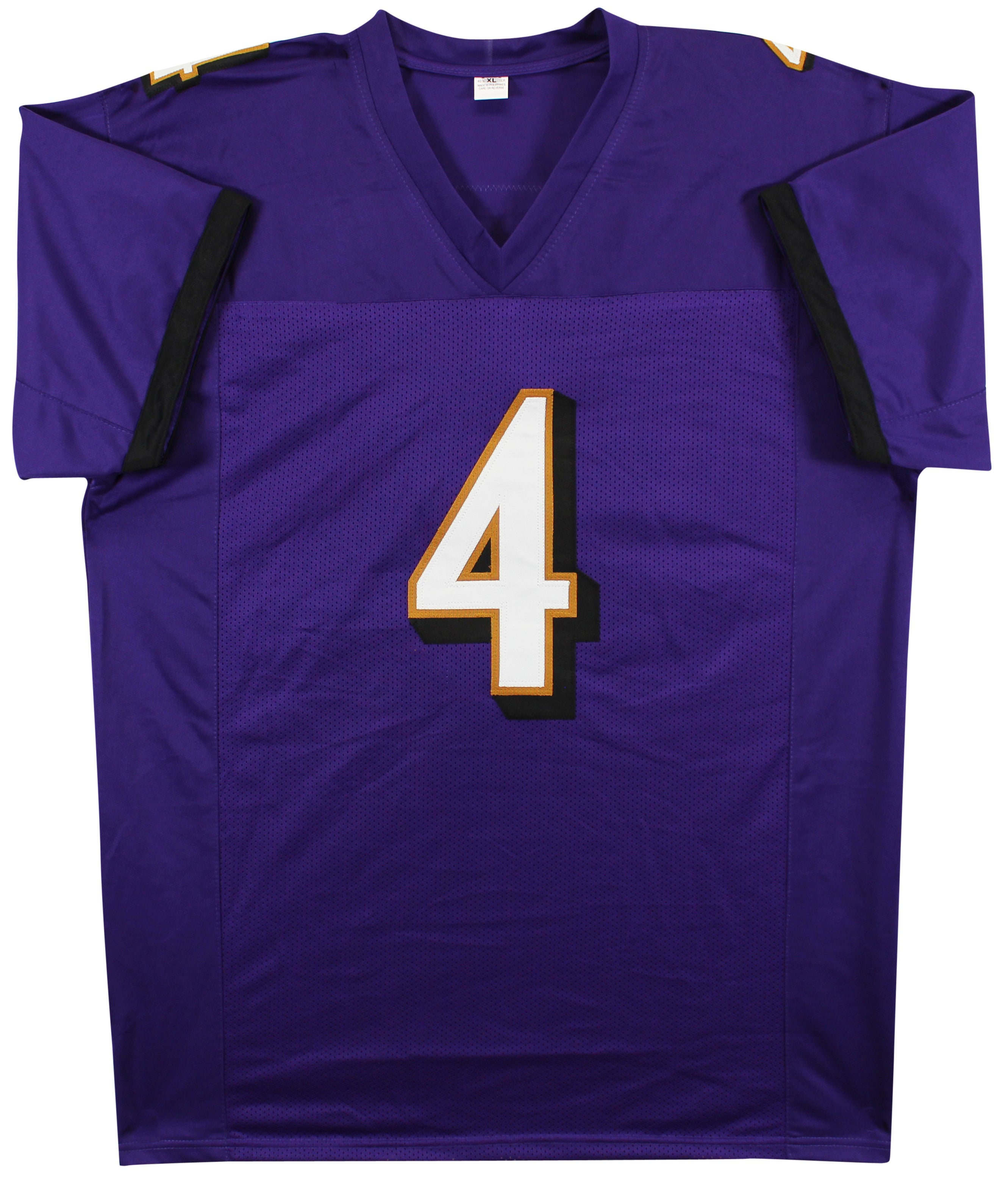 Zay Flowers Authentic Signed Purple Pro Style Jersey BAS Witnessed