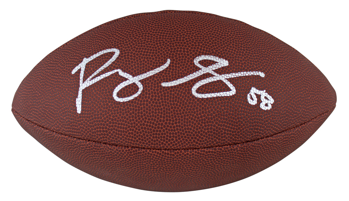 Bears Roquan Smith Authentic Signed Wilson Super Grip Nfl Football BAS Witnessed