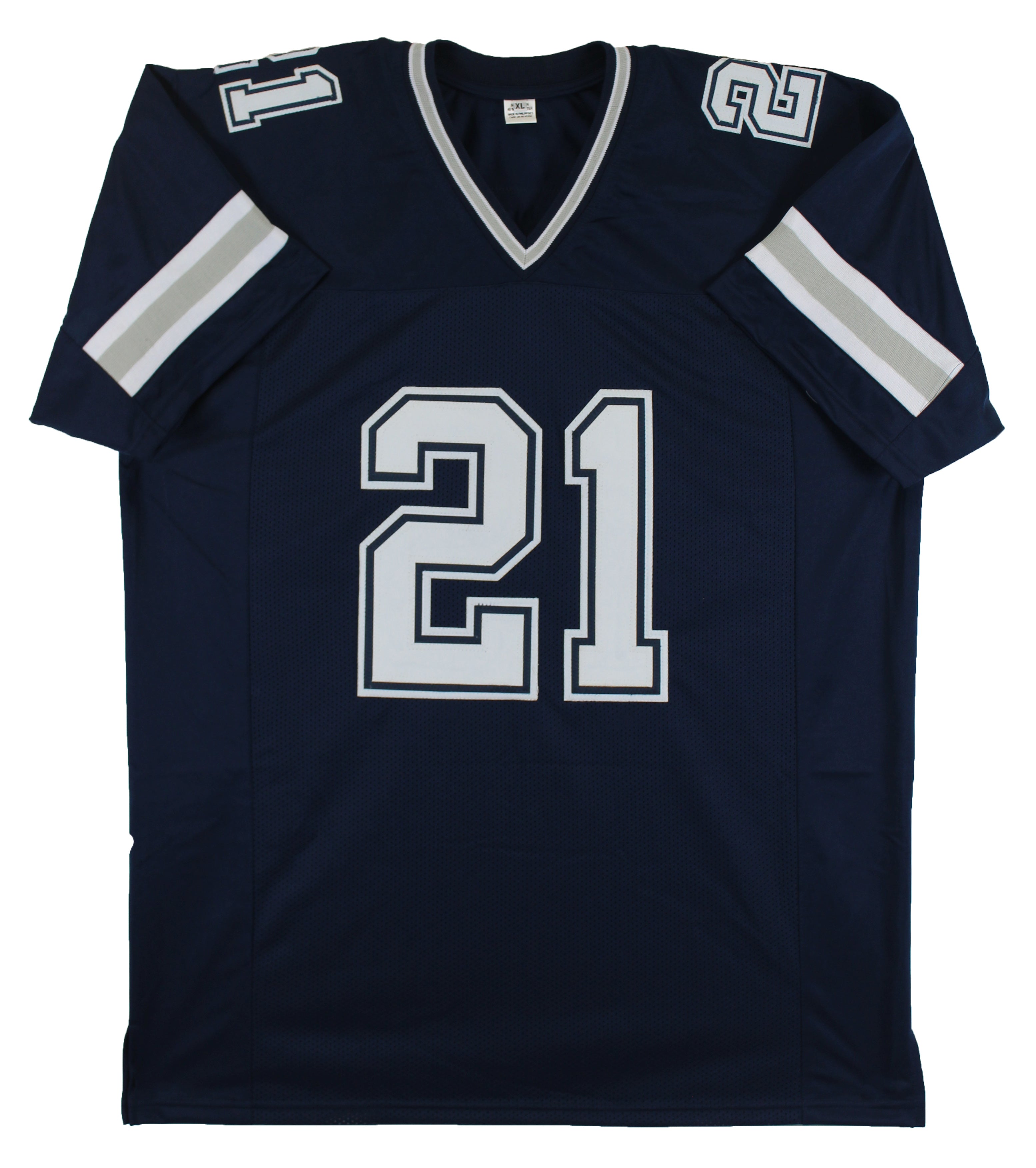 Deion Sanders Authentic Signed Navy Blue Pro Style Jersey BAS Witnessed