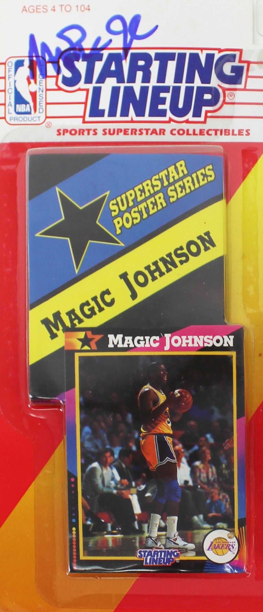 Lakers Magic Johnson Authentic Signed 1992 Starting Lineup BAS Witness #MJ14925