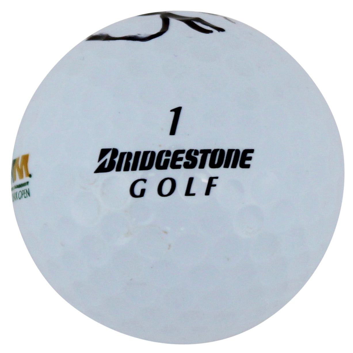 Aaron Baddley Authentic Signed Bridgestone WM Open Logo Golf Ball BAS #AC33602