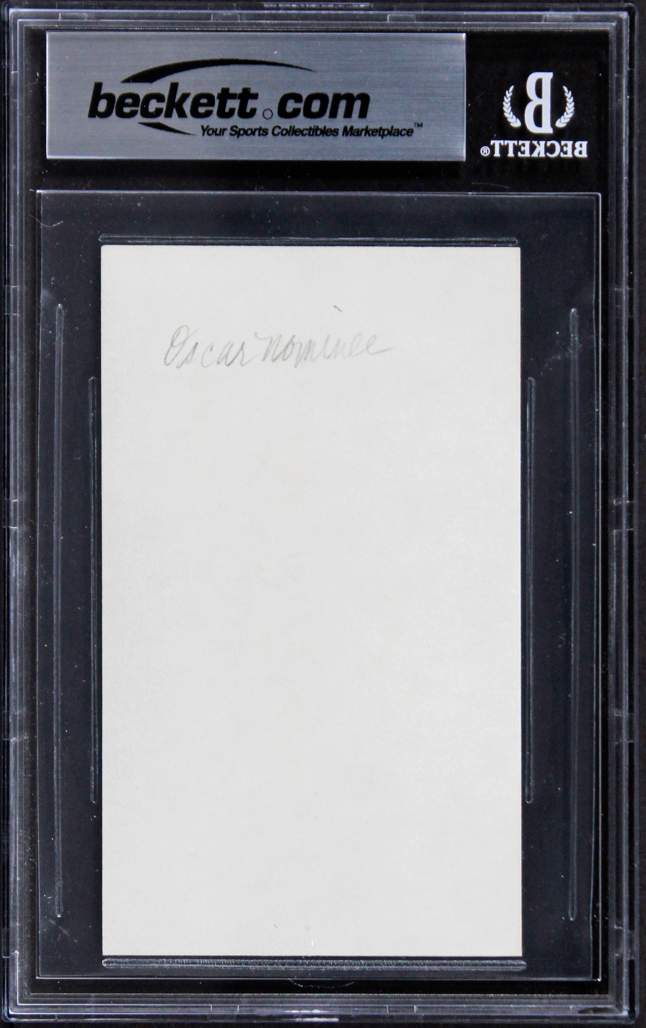 James Earl Jones Star Wars Authentic Signed 3x5 Index Card BAS Slabbed