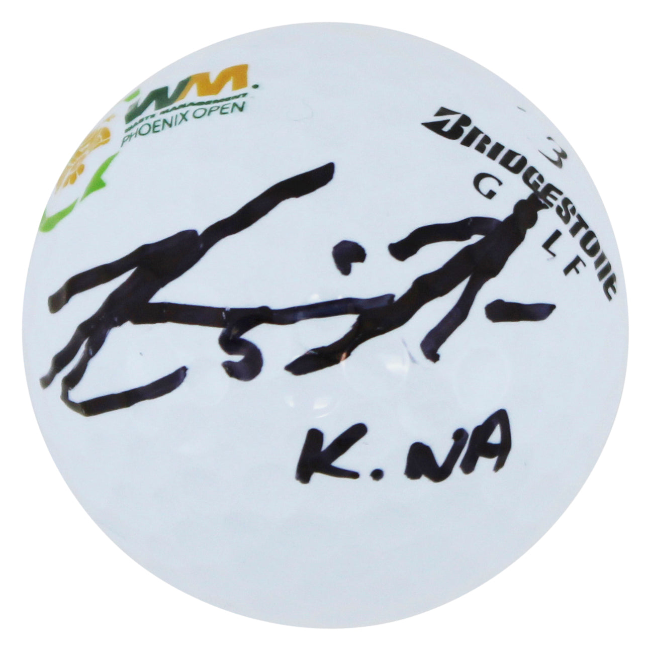 Kevin Na Authentic Signed Bridgestone WM Open Logo Golf Ball BAS #AC33609
