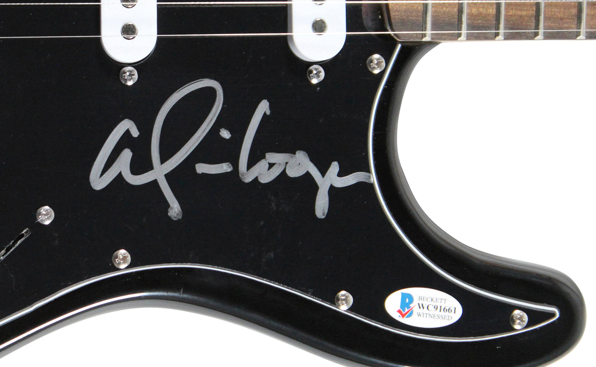 Alice Cooper Signed Natural Electric Guitar w/ Decal BAS Witnessed #WC91661