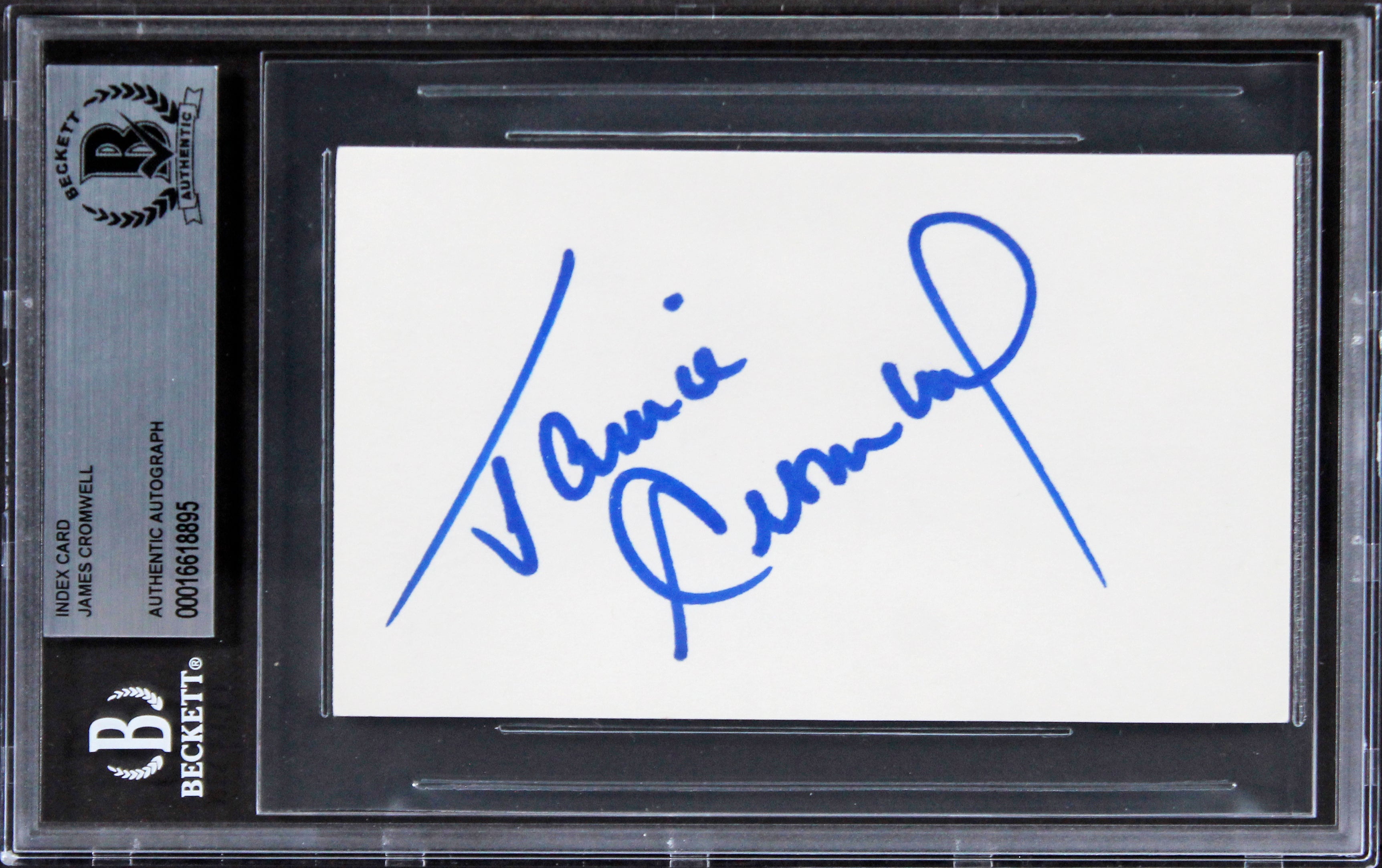 James Cromwell The Green Mile Signed 3x5 Index Card Autographed BAS Slabbed