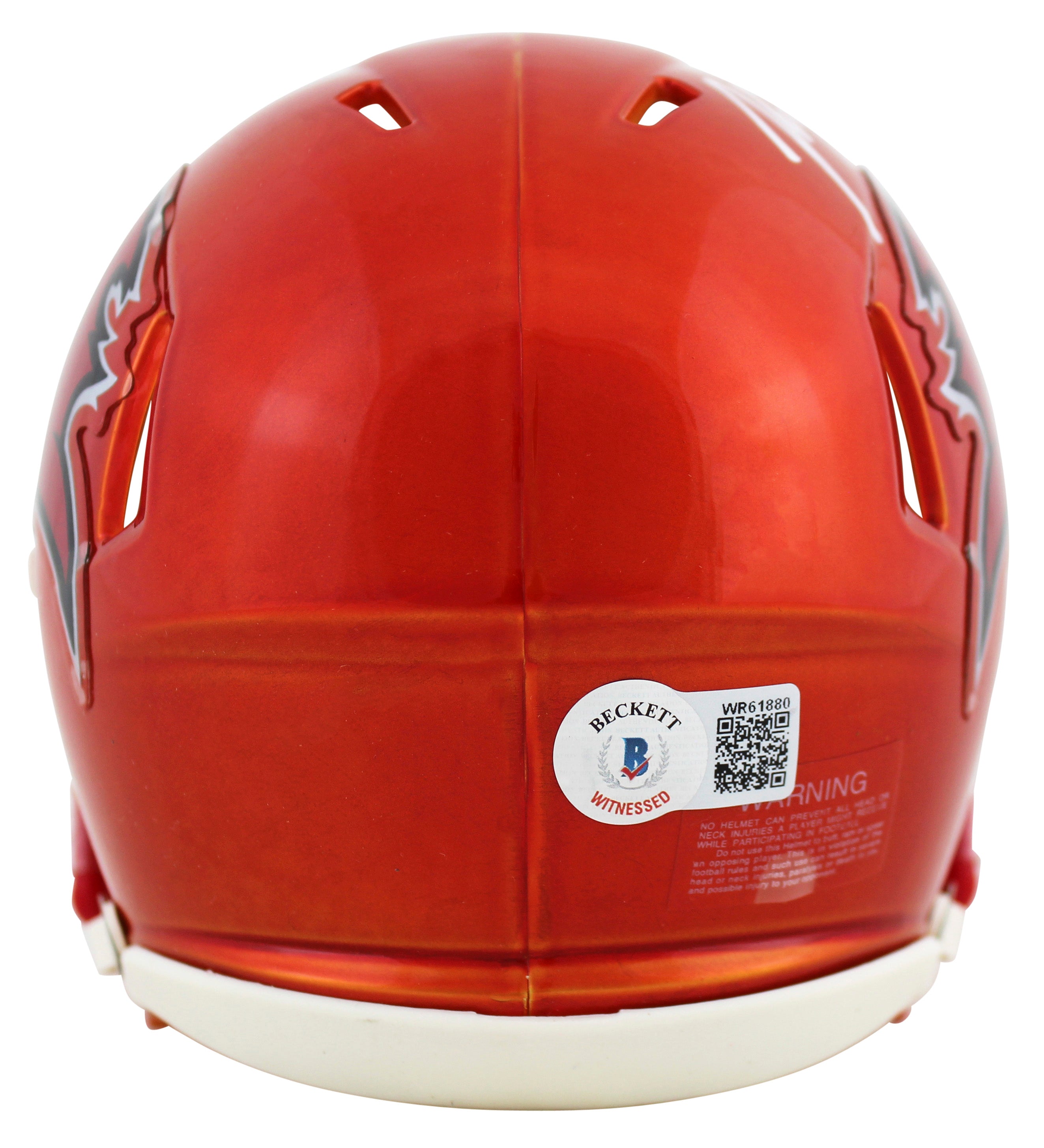 Buccaneers John Lynch Authentic Signed Flash Speed Mini Helmet BAS Witnessed