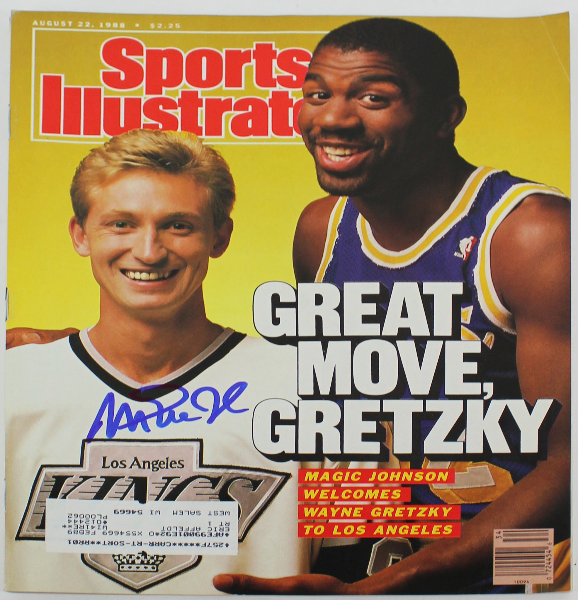 Lakers Magic Johnson Signed 1988 Sports Illustrated Magazine BAS #MJ07995
