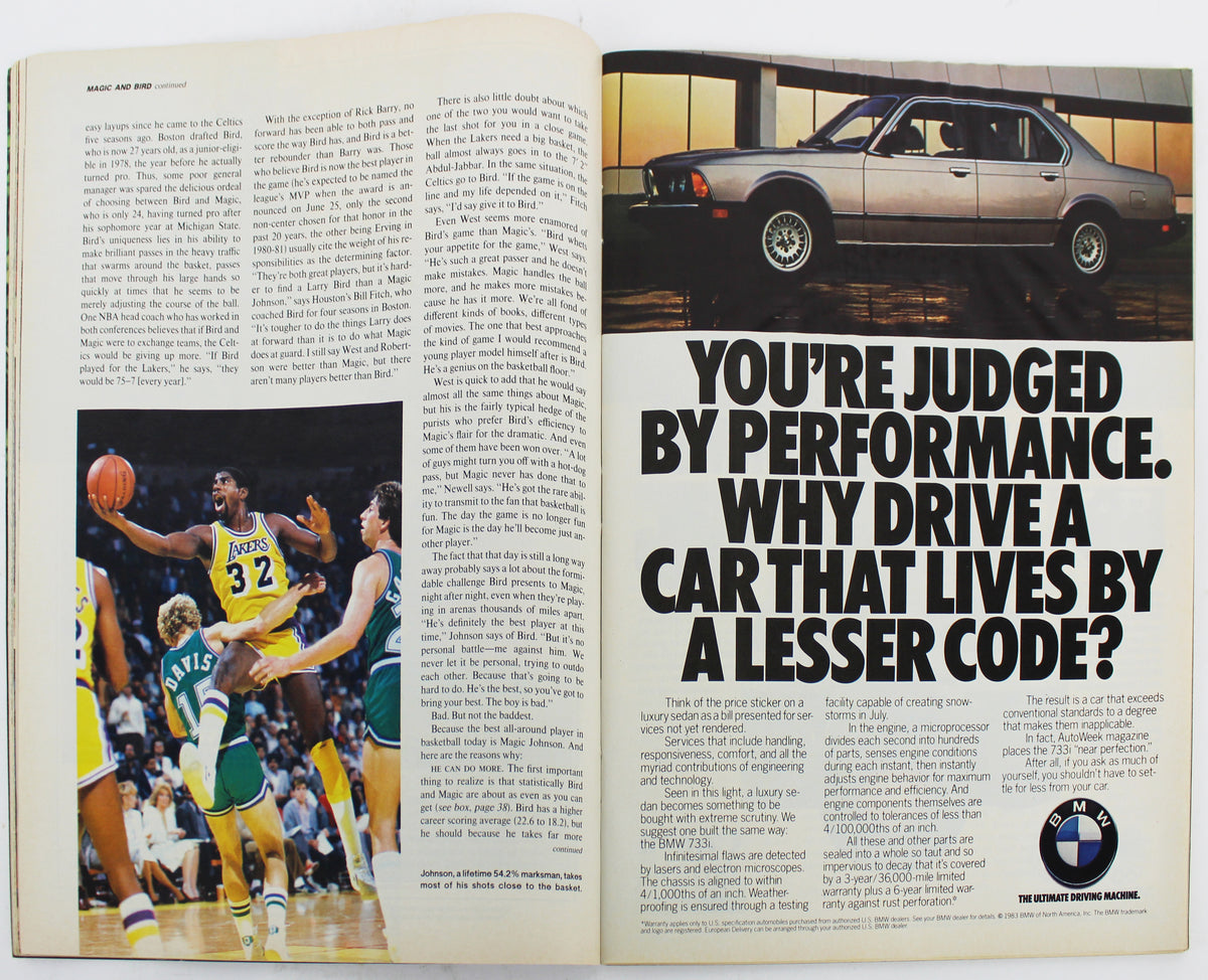 Lakers Magic Johnson Signed June 1984 Sports Illustrated Magazine BAS #MJ07993