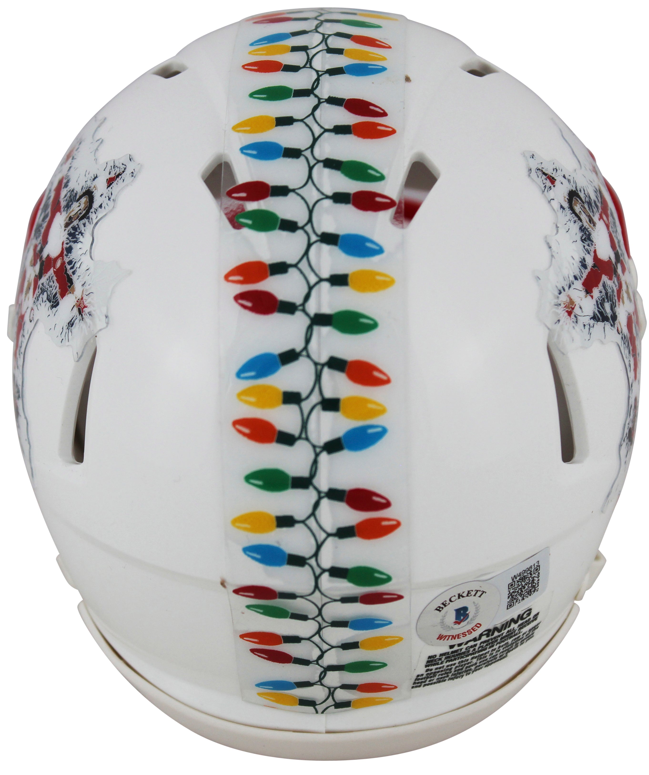 Chevy Chase Christmas Vacation Signed White Speed Mini Helmet BAS Witnessed