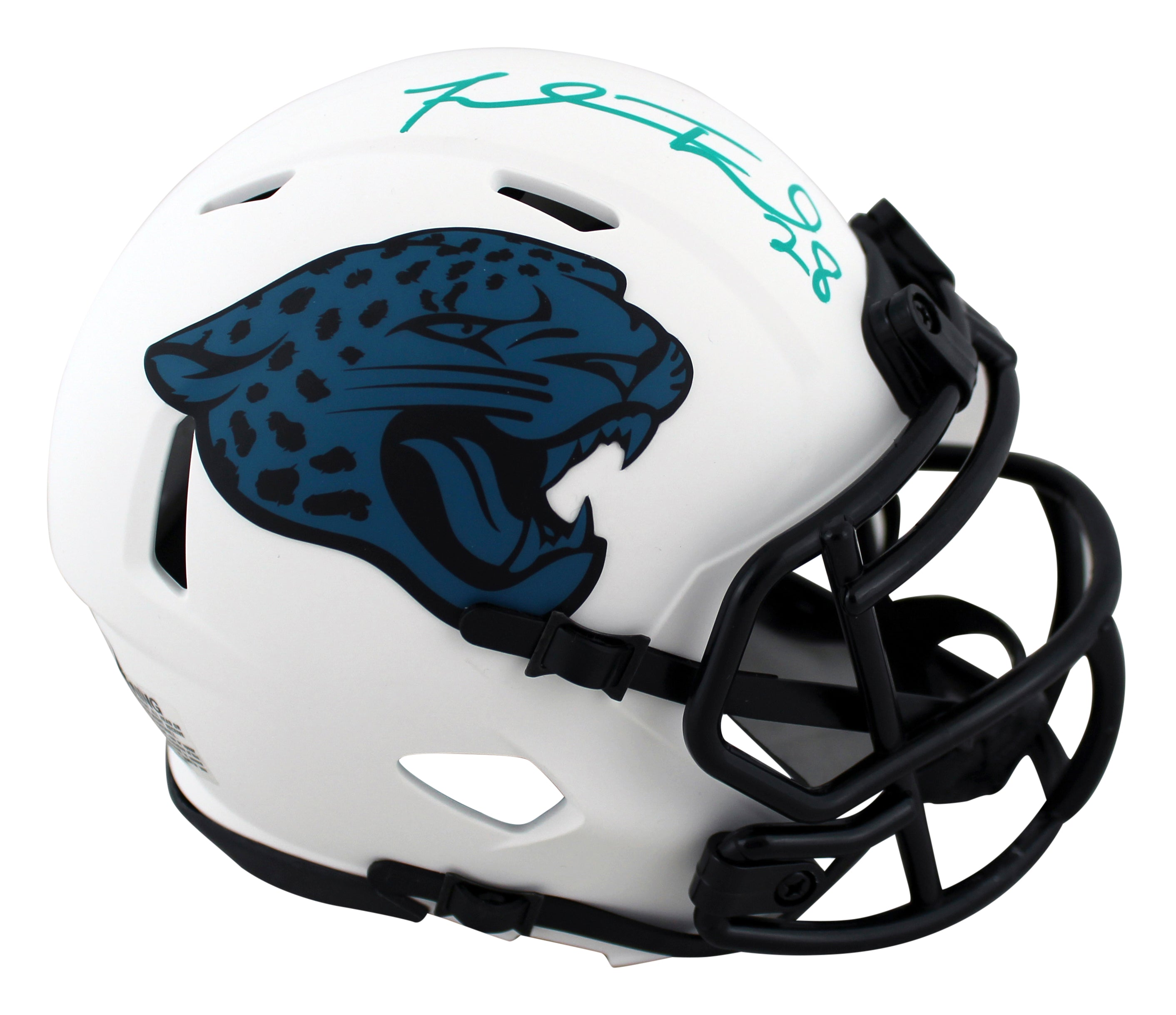 Jaguars Fred Taylor Authentic Signed Lunar Speed Mini Helmet BAS Witnessed