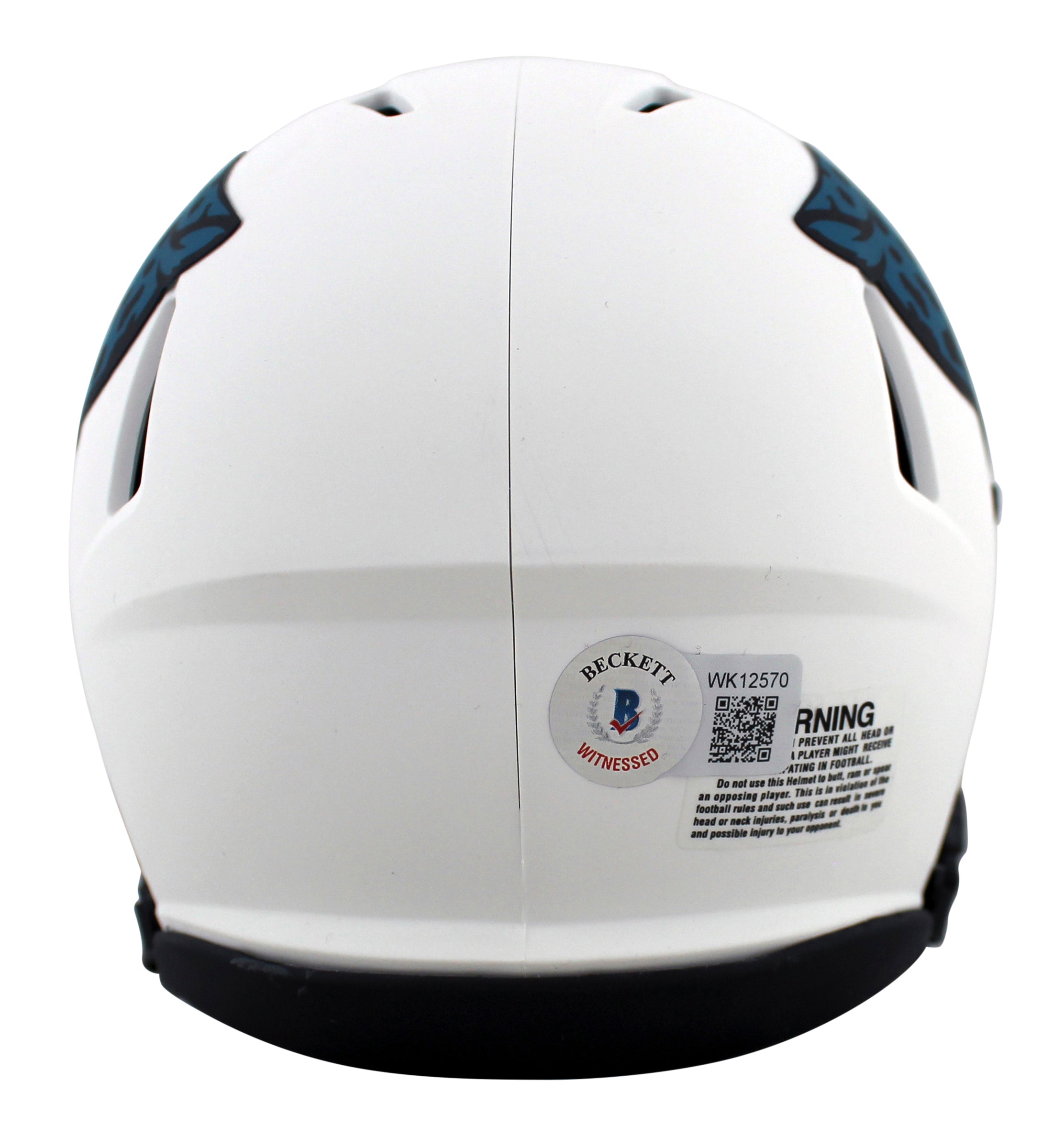Jaguars Fred Taylor Authentic Signed Lunar Speed Mini Helmet BAS Witnessed