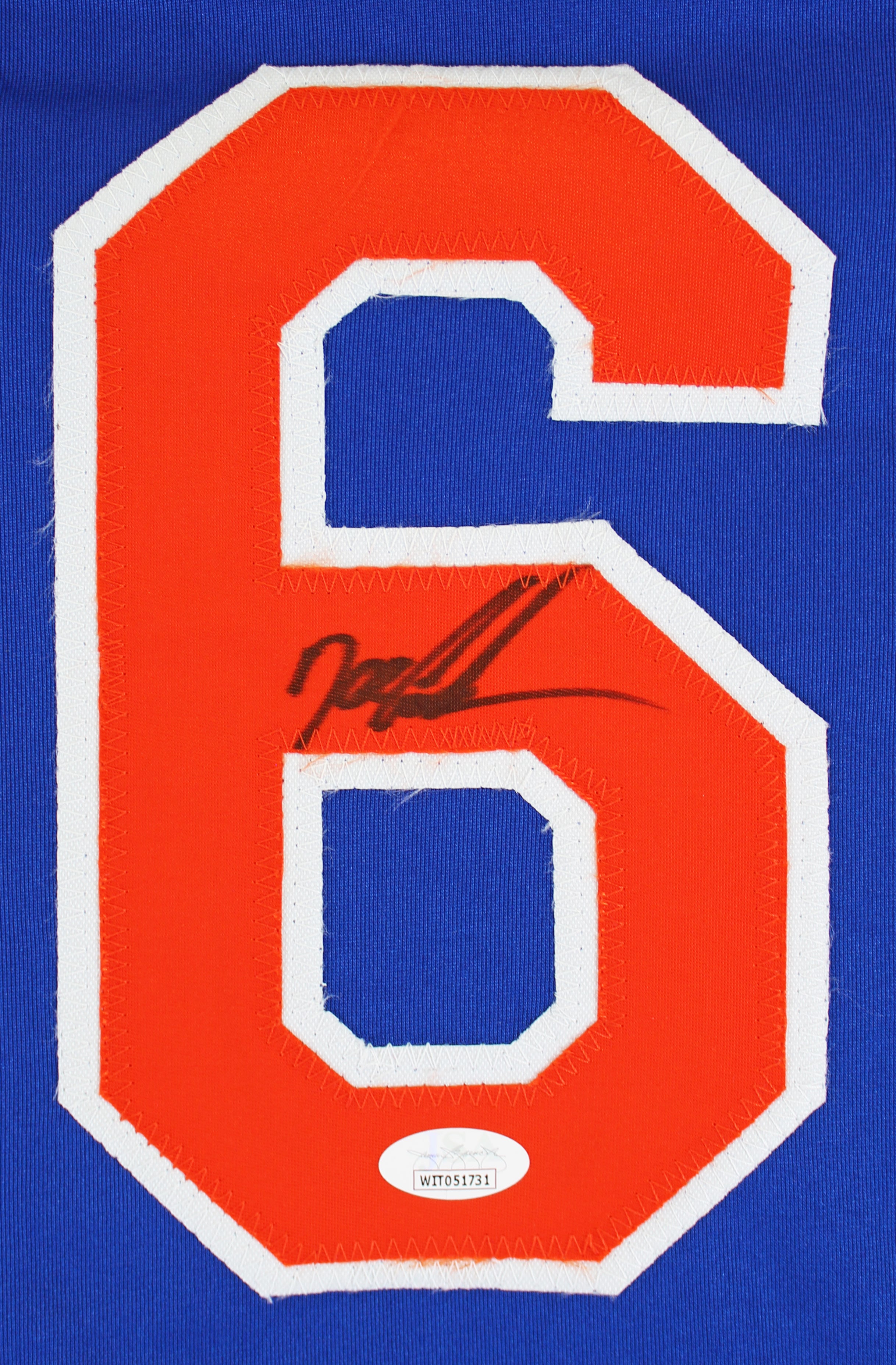Mets Doc Gooden Authentic Signed Blue Jersey Autographed JSA Witness