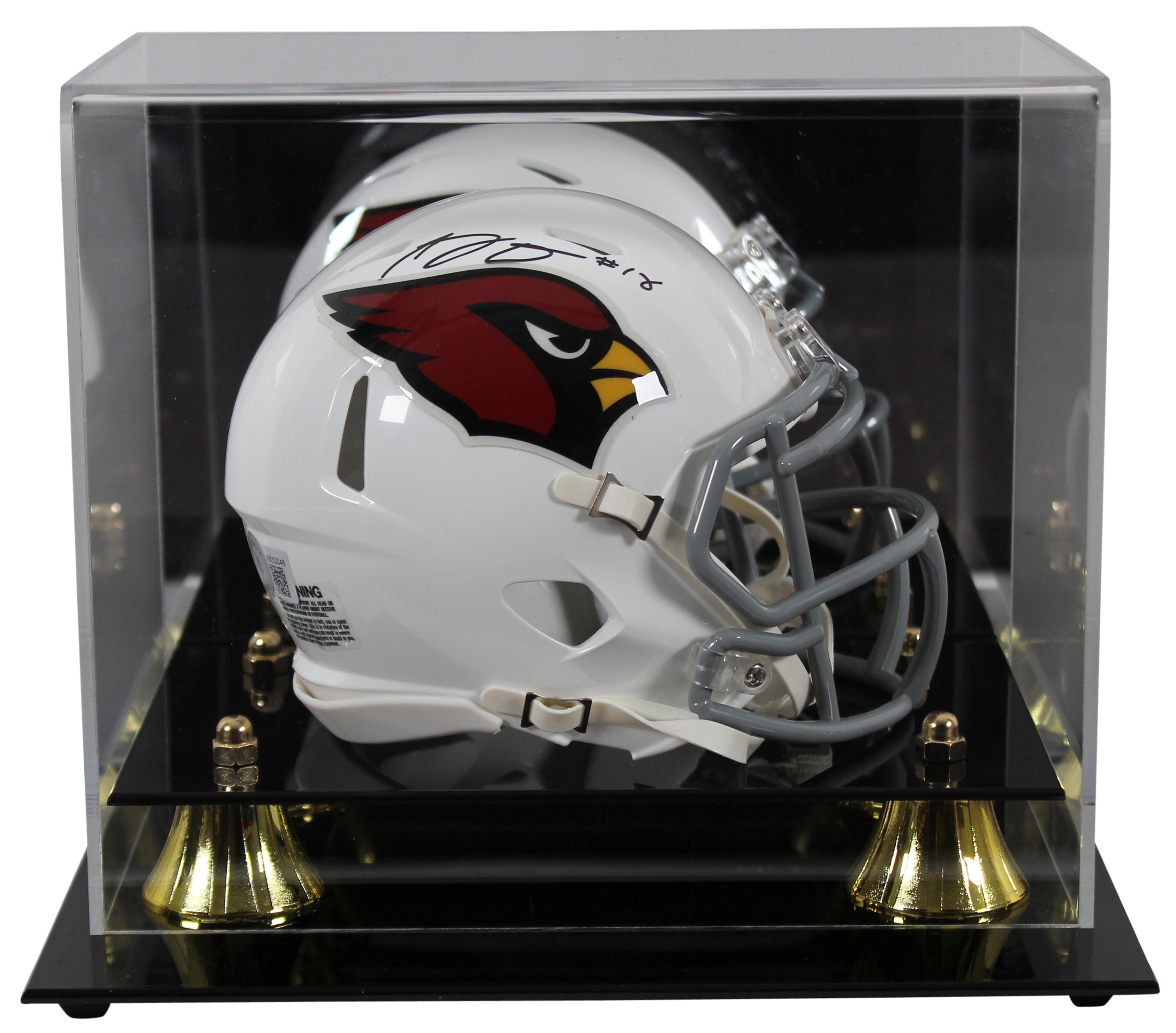 Cardinals A.J. Green Signed White Speed Mini Helmet W/ Case BAS Witnessed