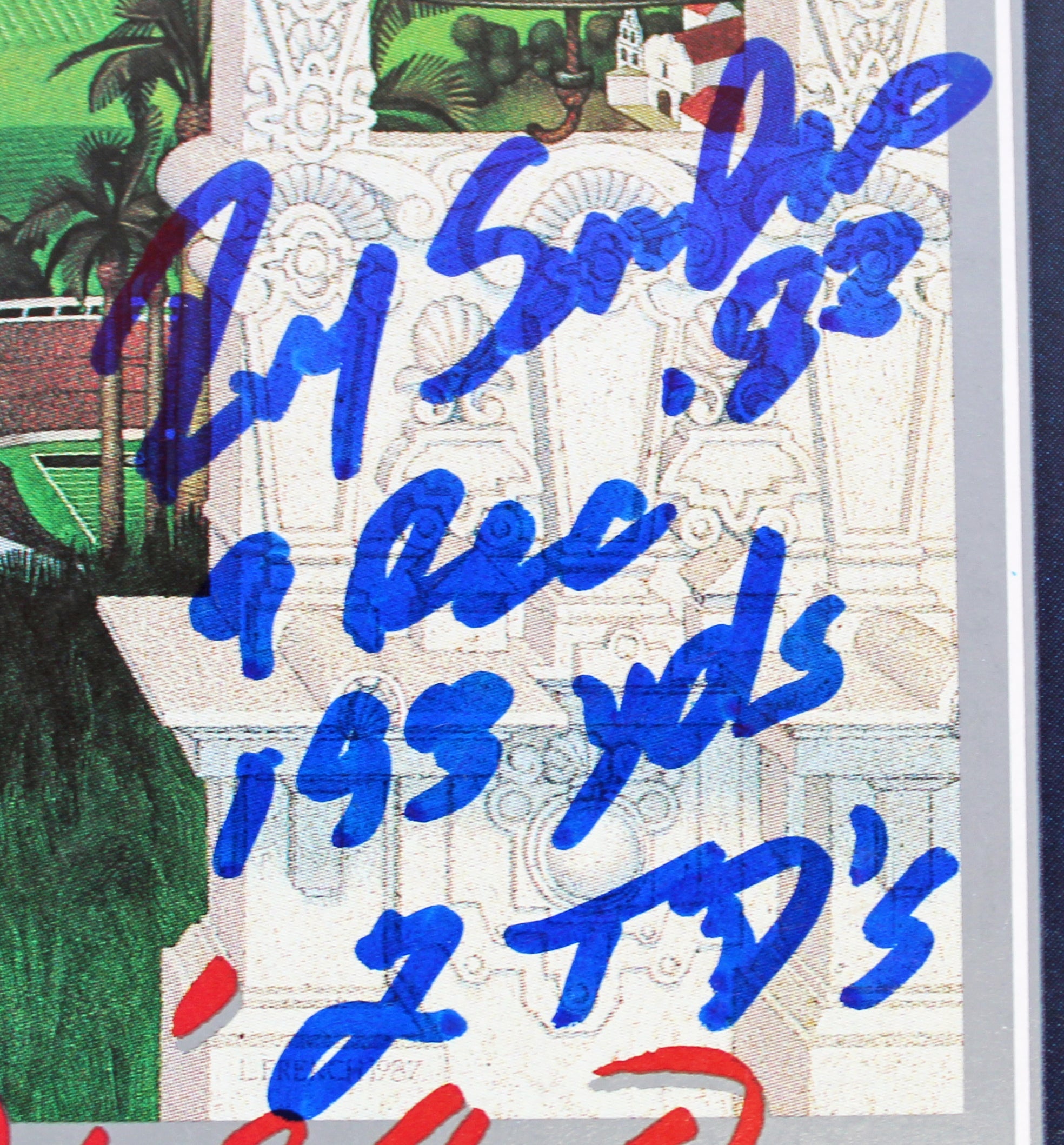 (4) Williams, Monk, Clark & Sanders Signed Official SB XXII Program BAS Witness