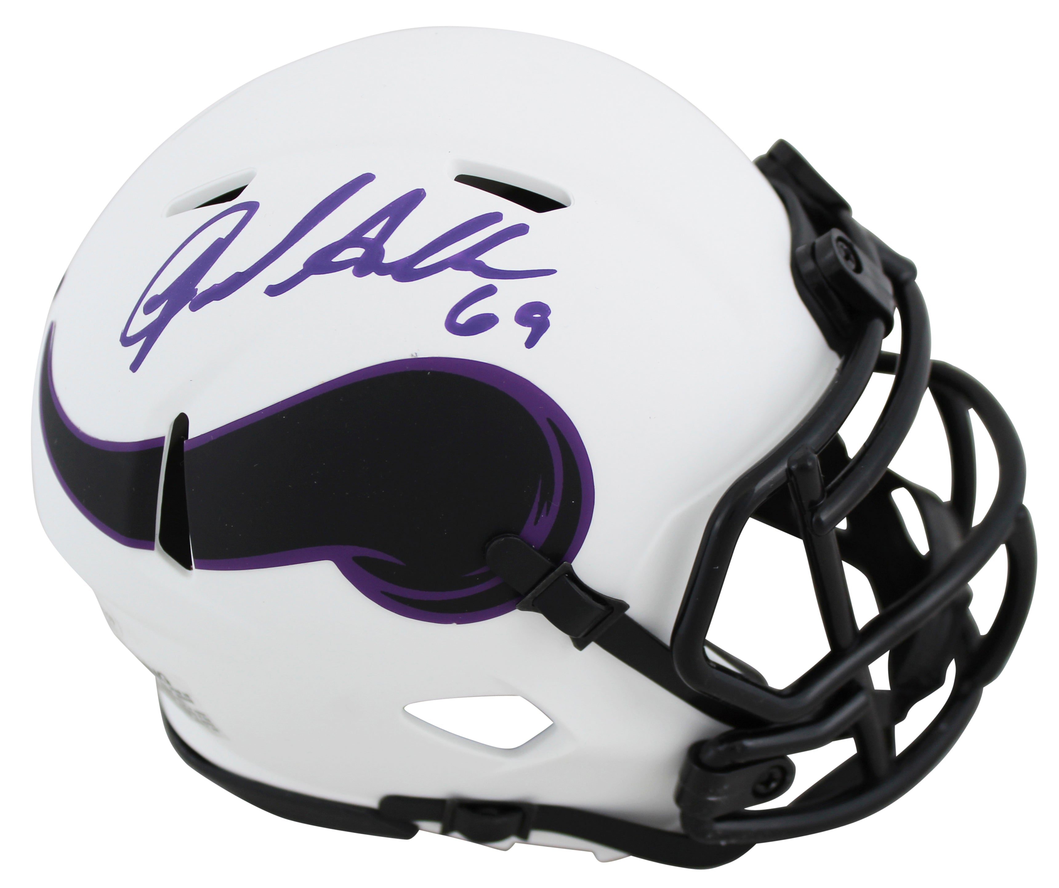 Vikings Jared Allen Authentic Signed Lunar Speed Mini Helmet BAS Witnessed