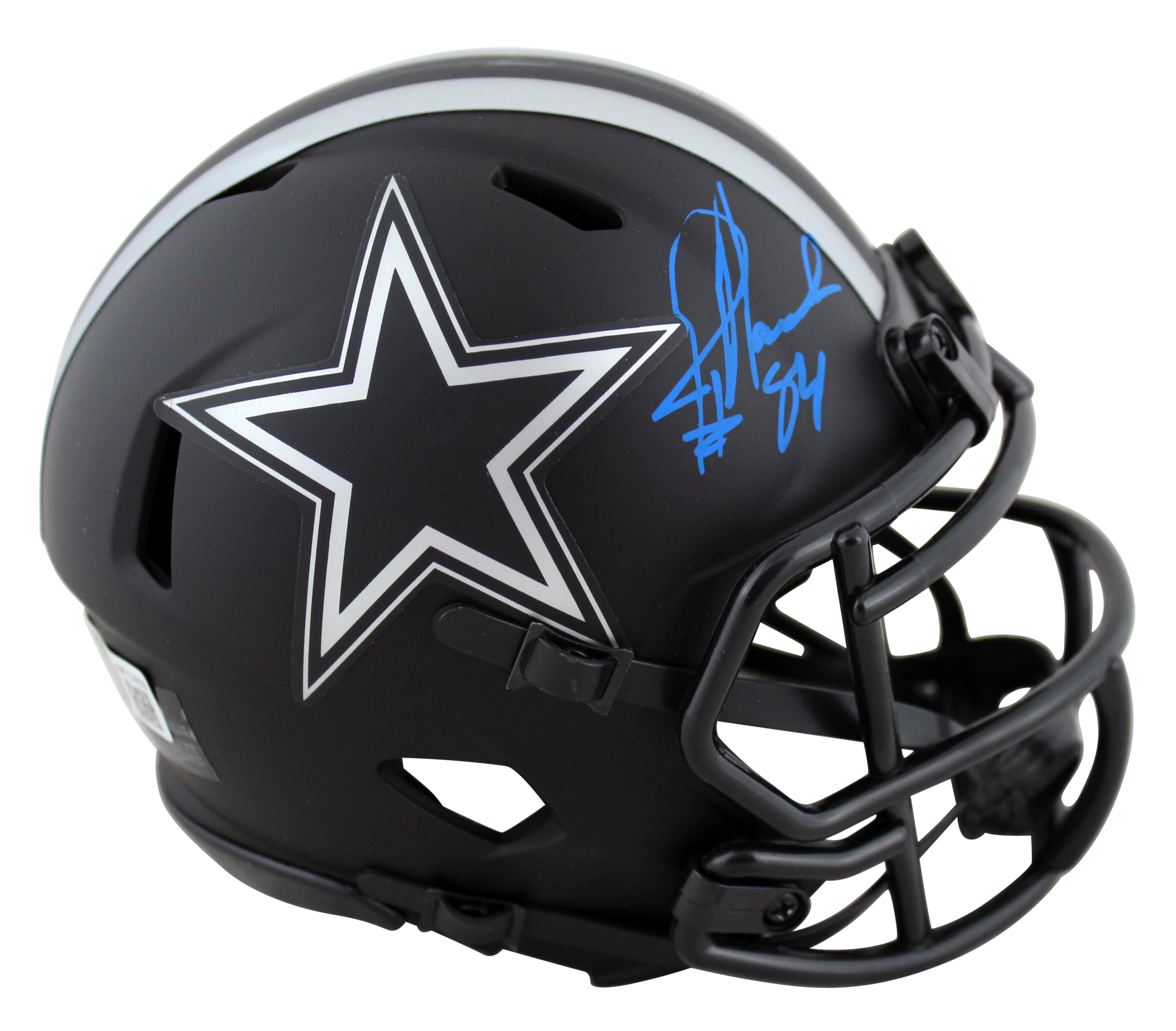 Cowboys Jay Novacek Authentic Signed Eclipse Speed Mini Helmet BAS Witnessed