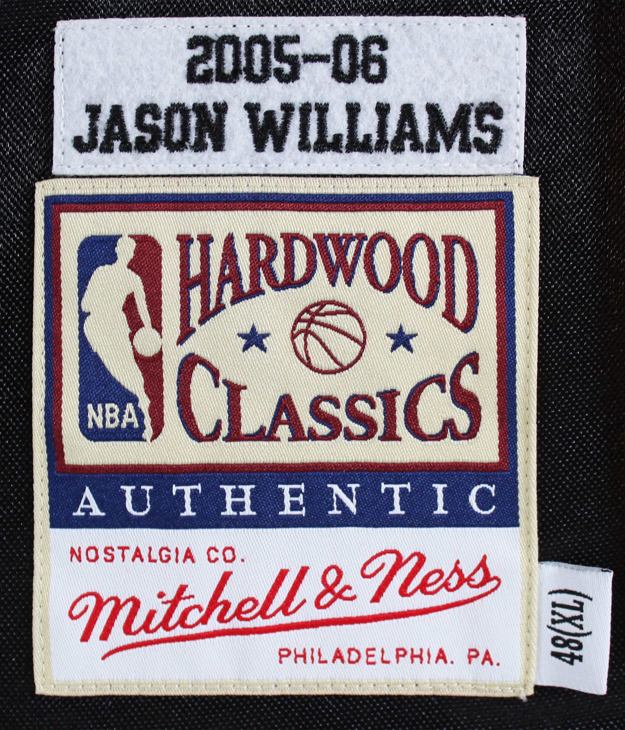 Heat Jason Williams "2006 NBA Champs" Signed Black M&N HWC Authentic Jersey BAS