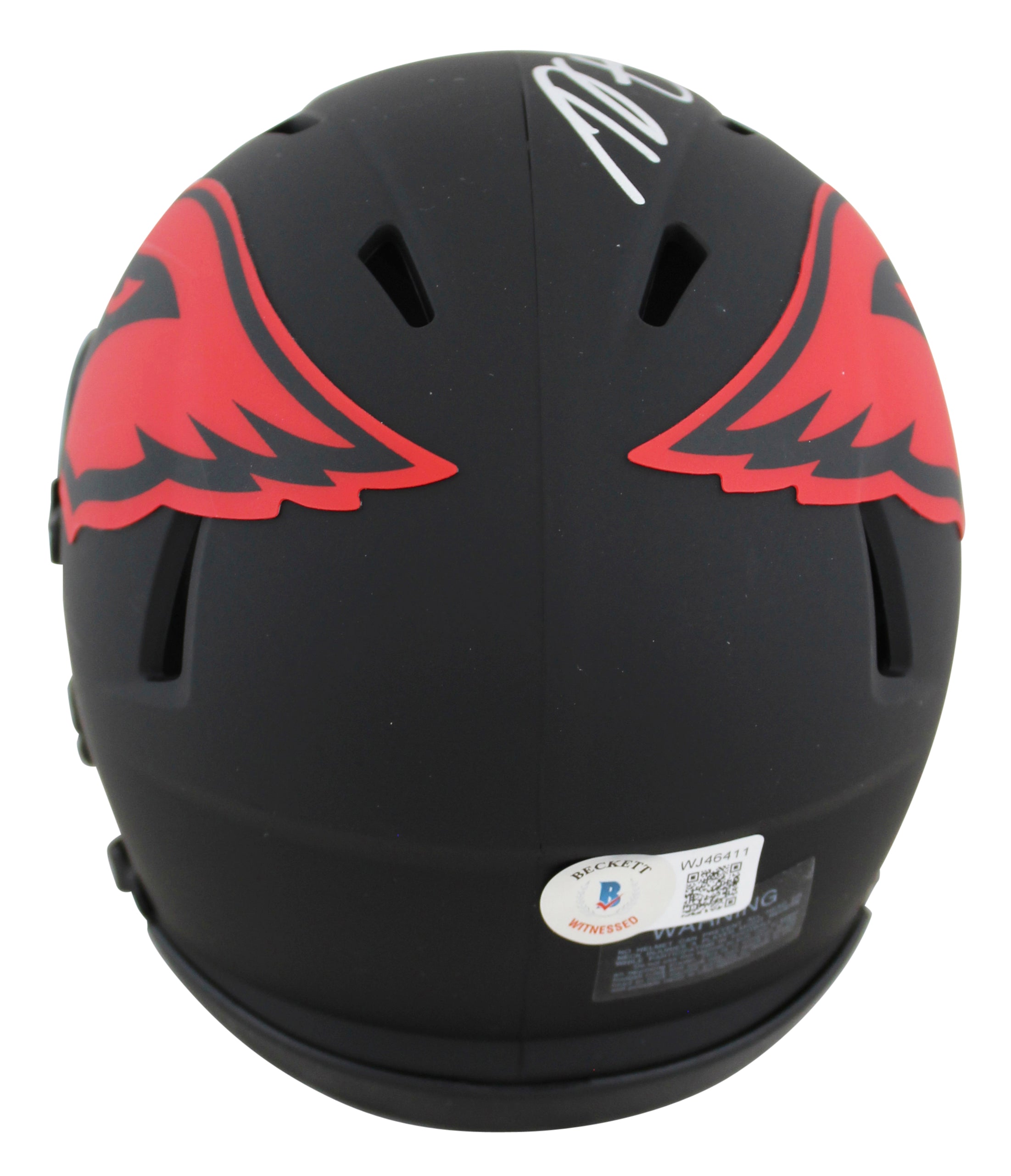 Cardinals A.J. Green Authentic Signed Eclipse Speed Mini Helmet BAS Witnessed