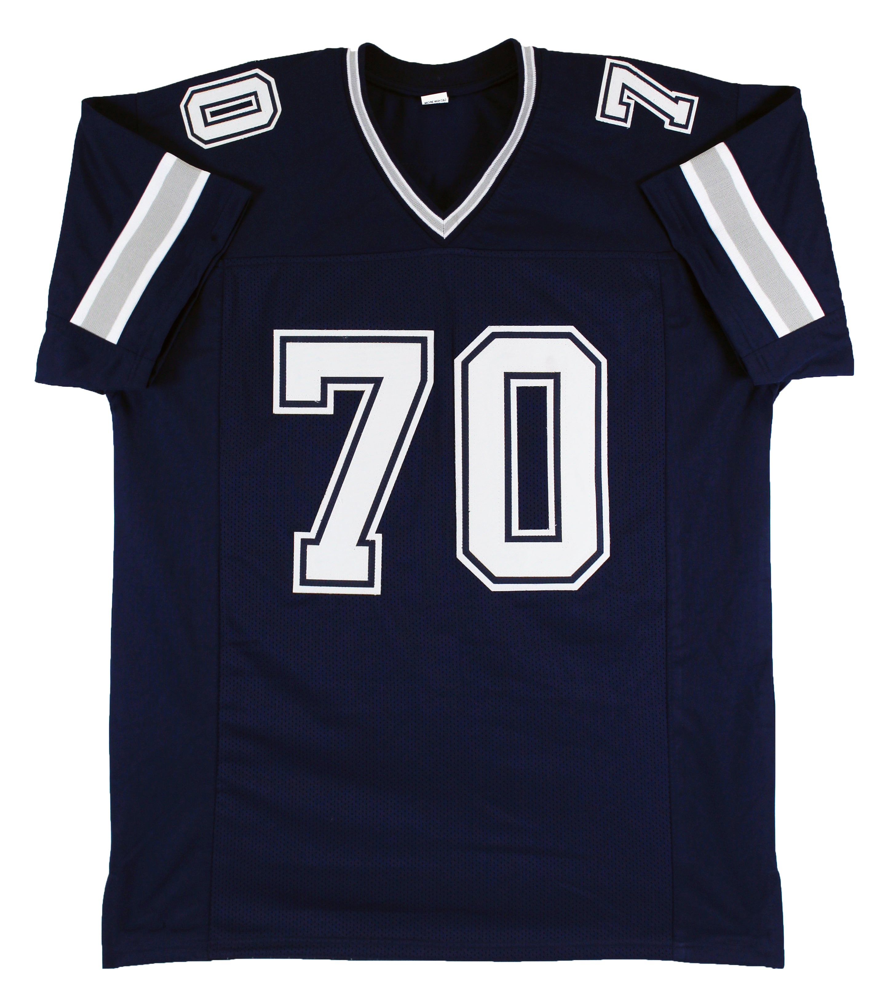 Zack Martin Authentic Signed Navy Blue Pro Style Jersey Autographed BAS Witness