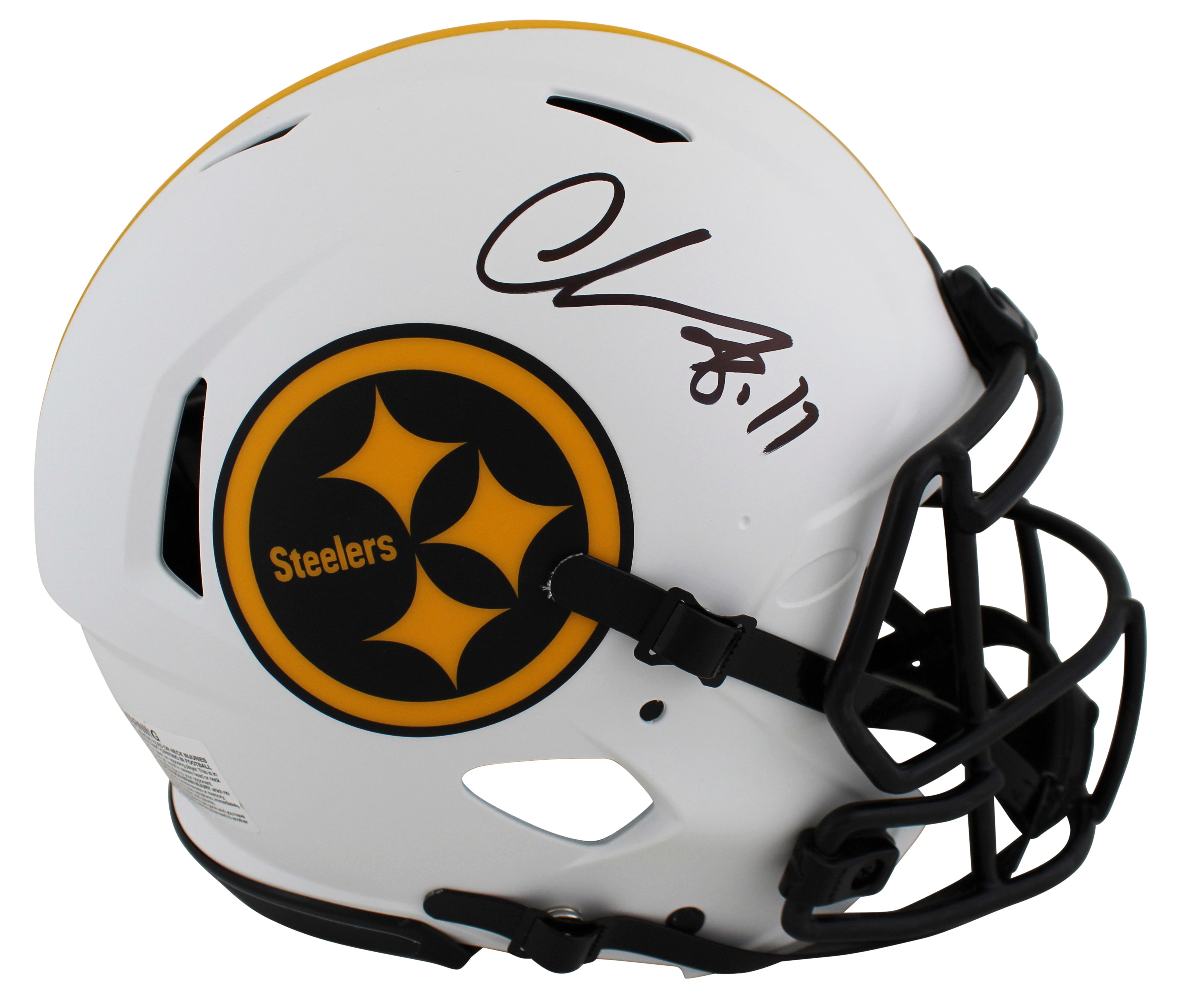 Steelers Chase Claypool Signed Lunar Full Size Speed Proline Helmet BAS Witness