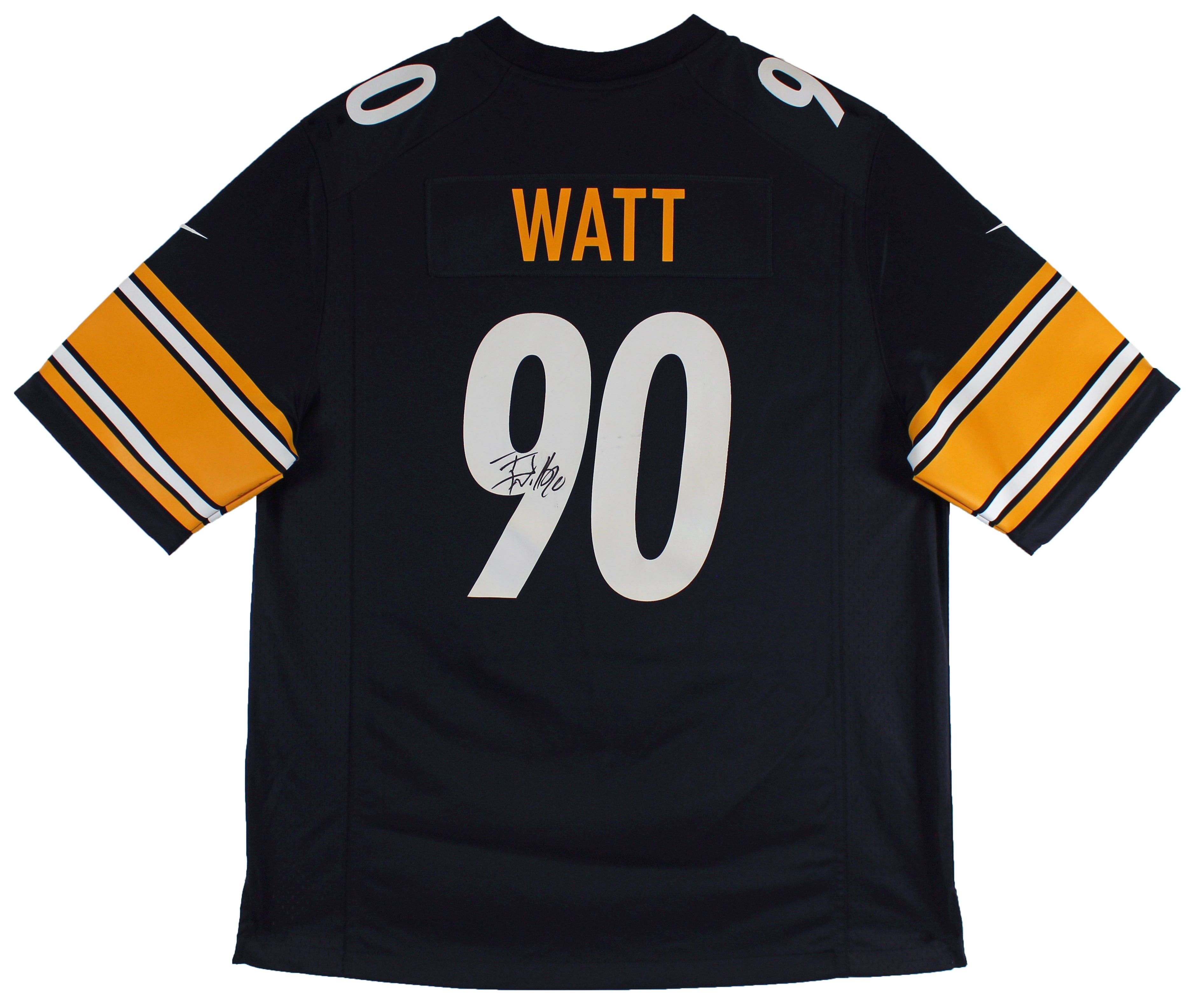 Steelers T.J. Watt Authentic Signed Black Nike Game Jersey BAS Witnessed