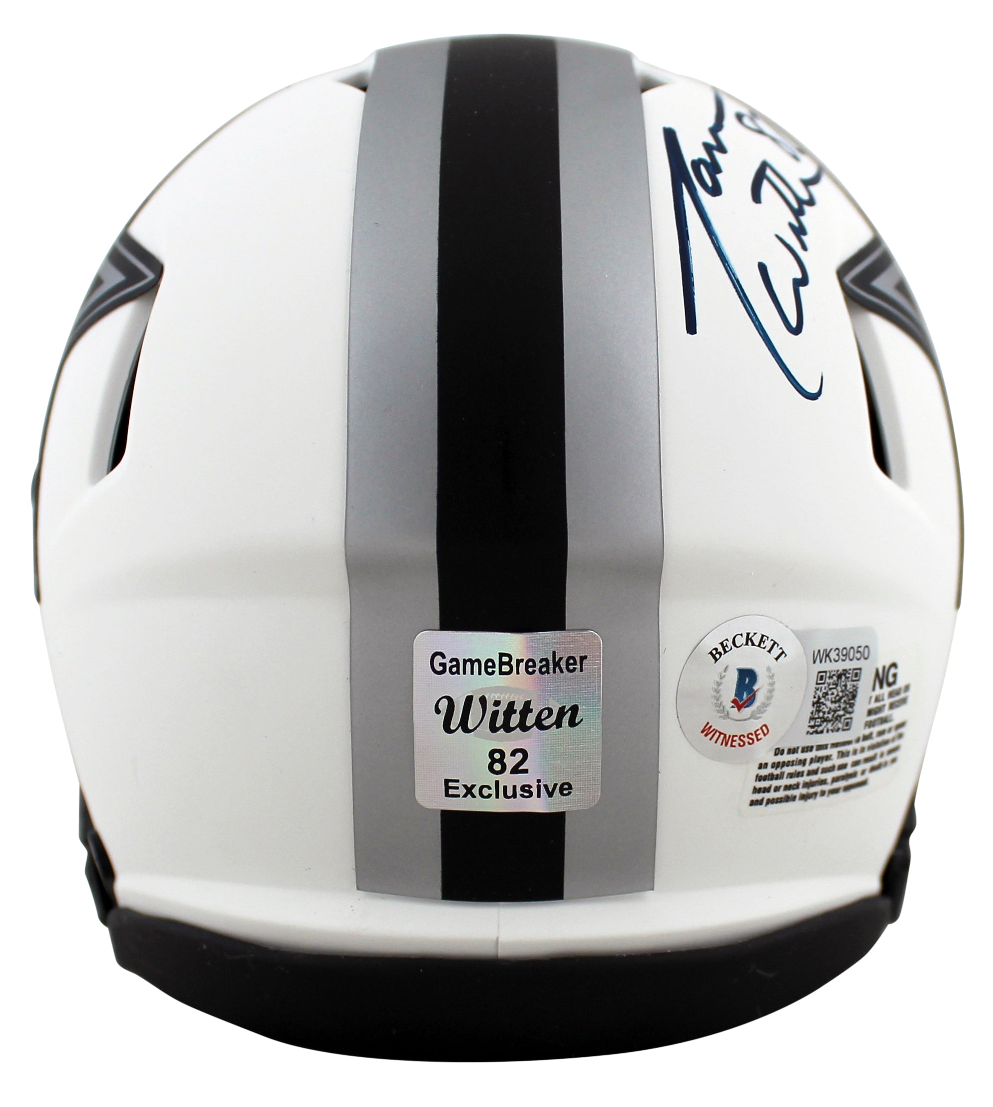 Cowboys Jason Witten Authentic Signed Lunar Speed Mini Helmet BAS Witnessed