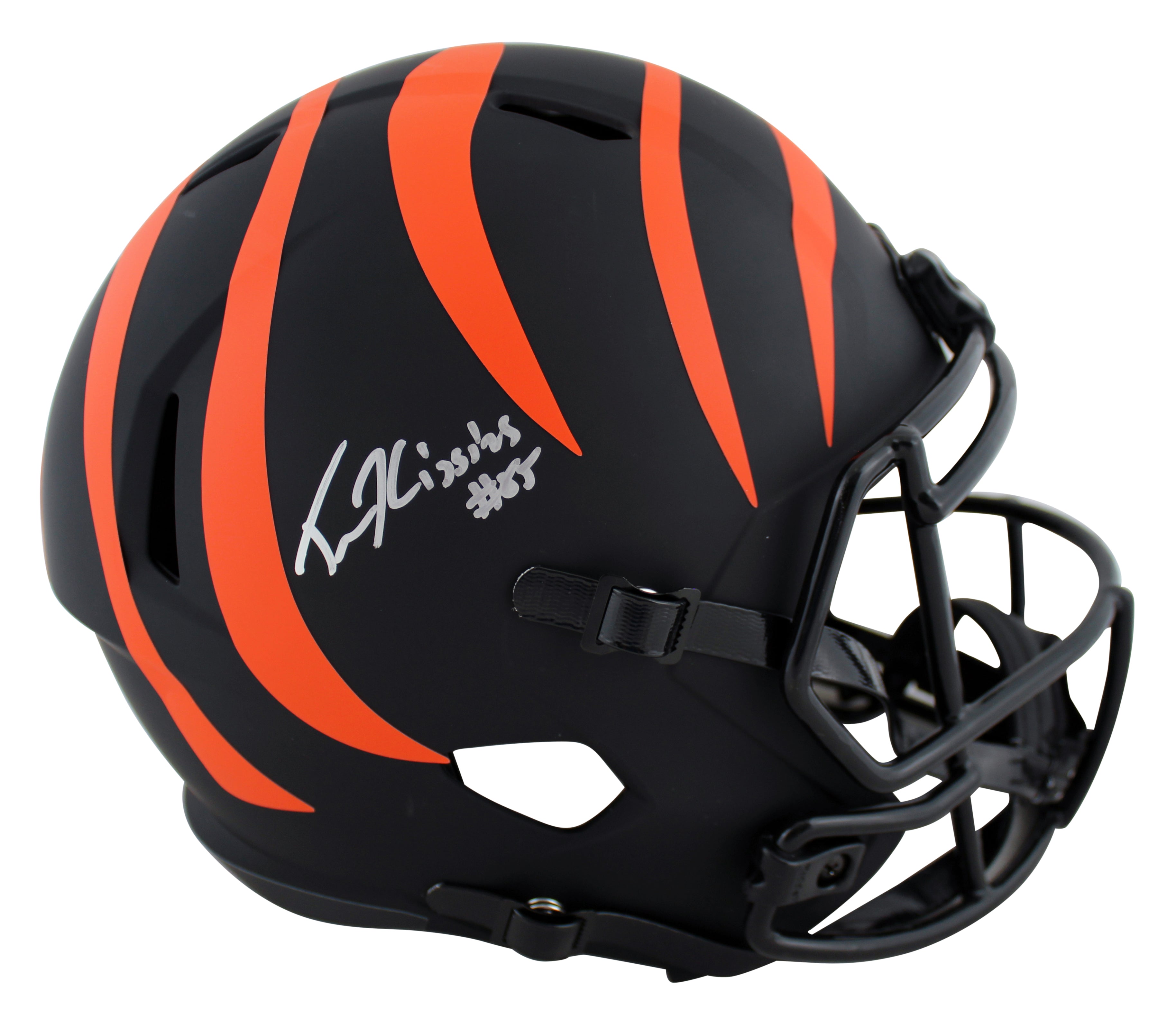 Bengals Tee Higgins Signed Eclipse Full Size Speed Rep Helmet BAS Witnessed