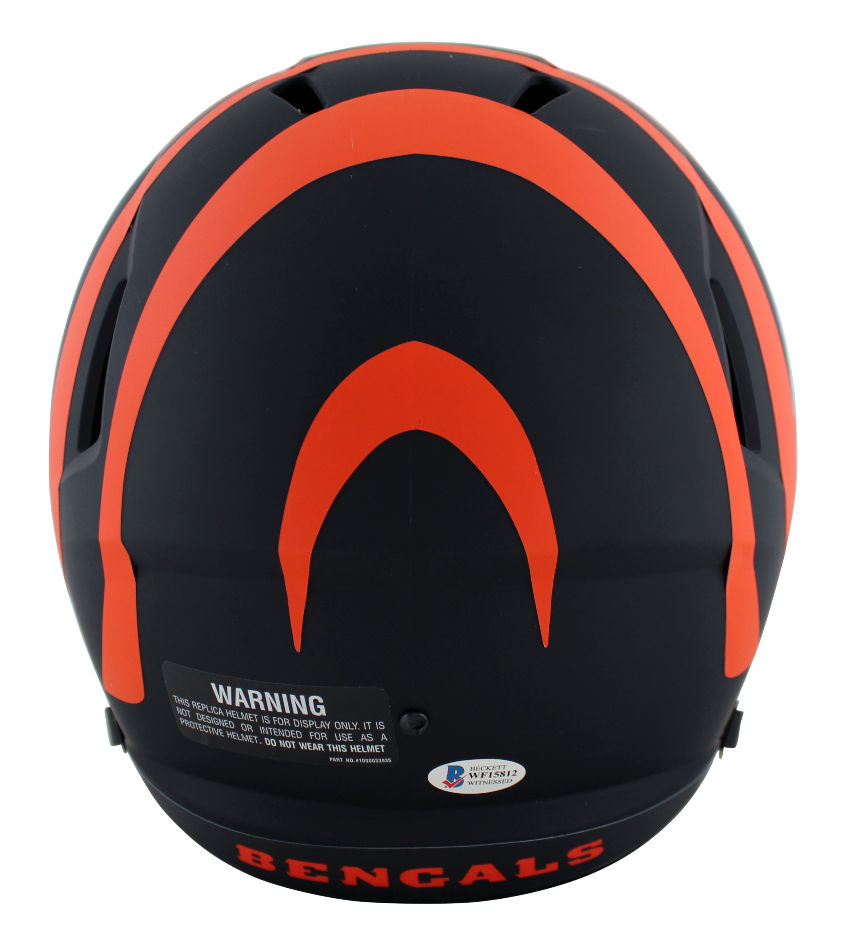 Bengals Tee Higgins Signed Eclipse Full Size Speed Rep Helmet BAS Witnessed
