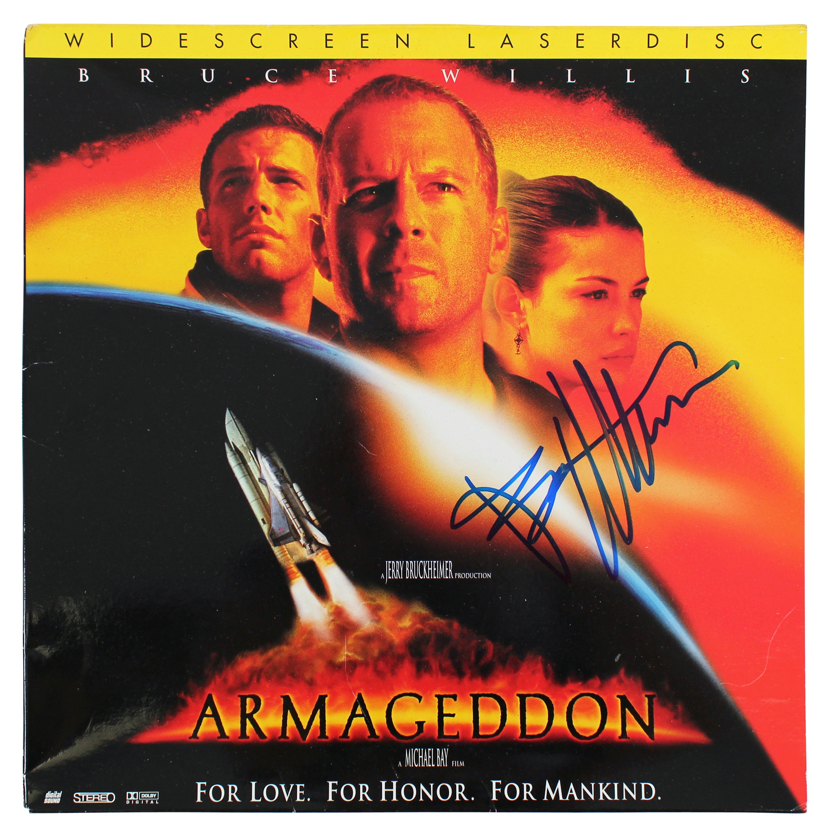 Bruce Willis Armageddon Authentic Signed Laserdisc Cover w/out Disc BAS #BF88177