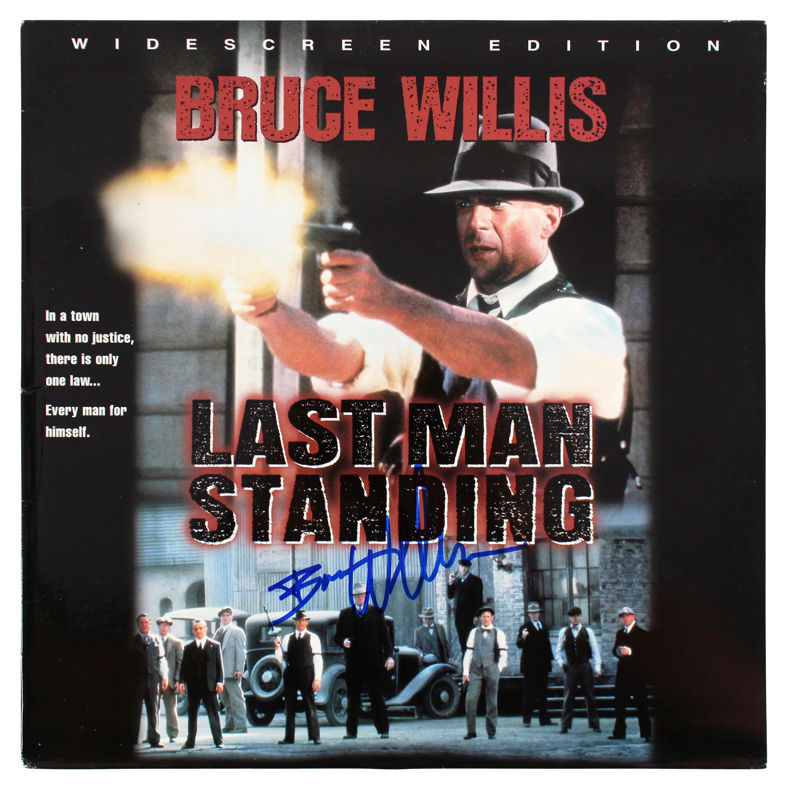 Bruce Willis Last Man Standing Authentic Signed Laserdisc Cover BAS #BF88176