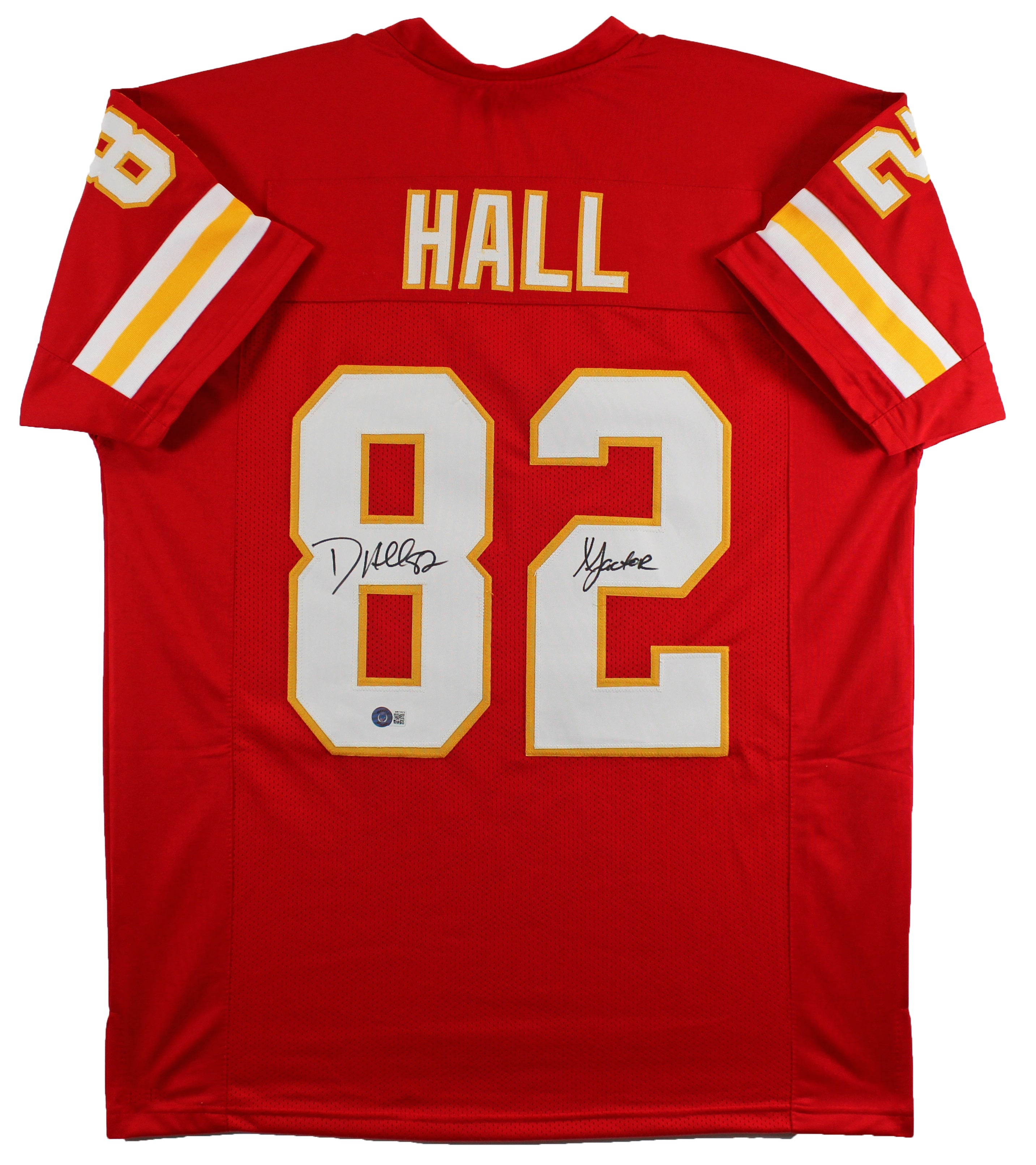 Dante Hall "X-Factor" Authentic Signed Red Pro Style Jersey Autographed BAS Wit