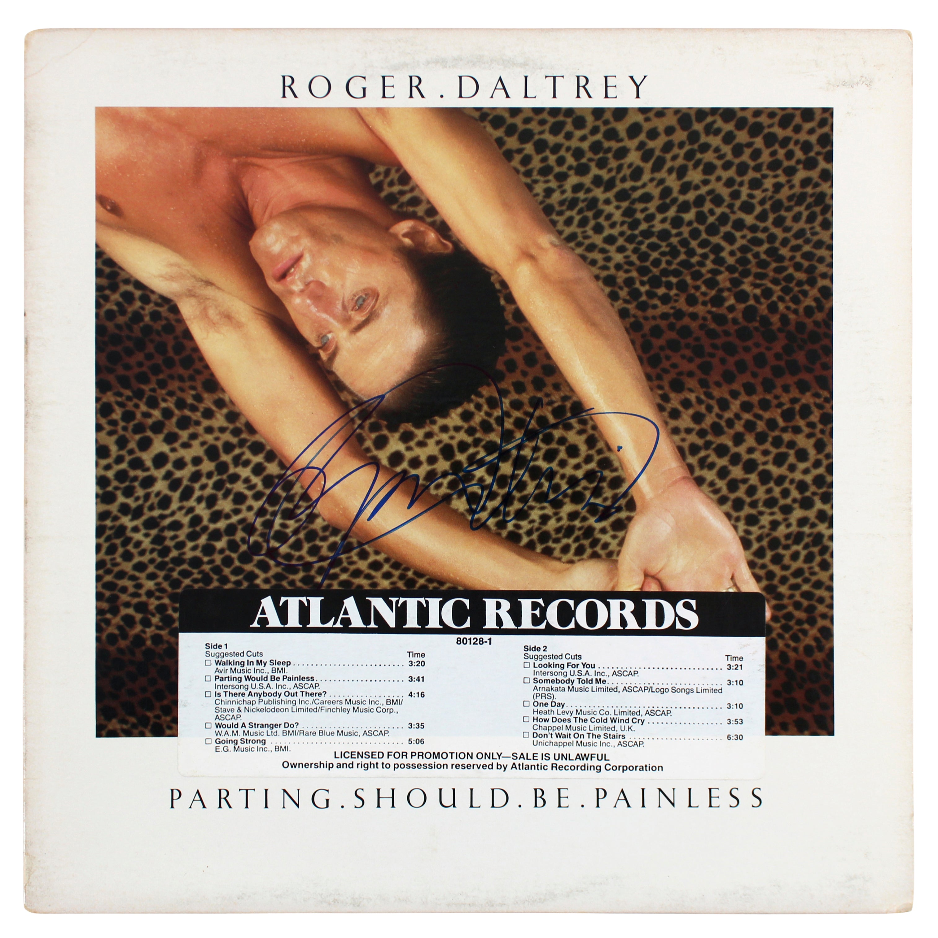 Roger Daltry Signed Parting Should Be Painless Album Cover BAS #BF88110