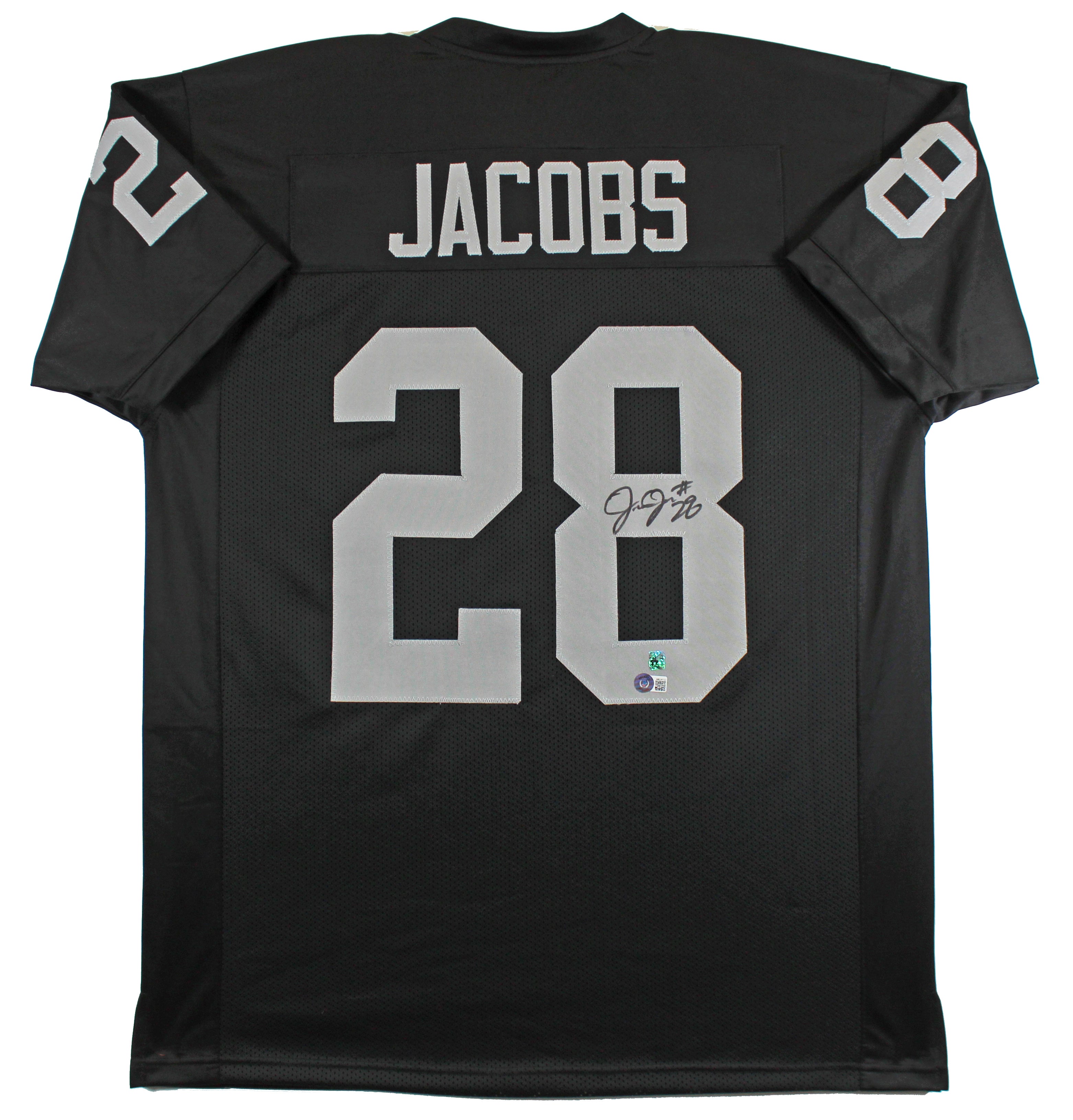 Josh Jacobs Authentic Signed Black Pro Style Jersey Autographed BAS Witnessed