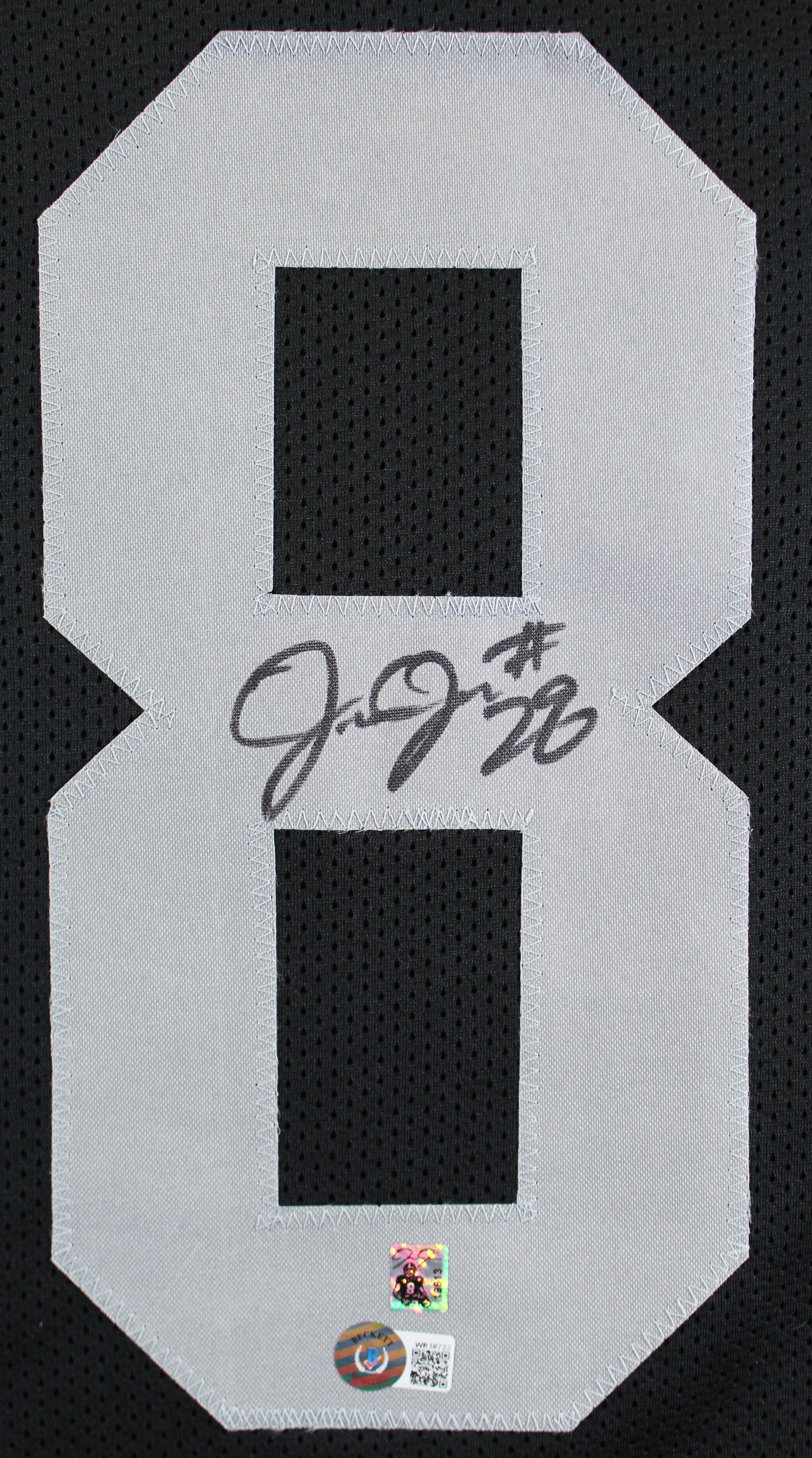 Josh Jacobs Authentic Signed Black Pro Style Jersey Autographed BAS Witnessed