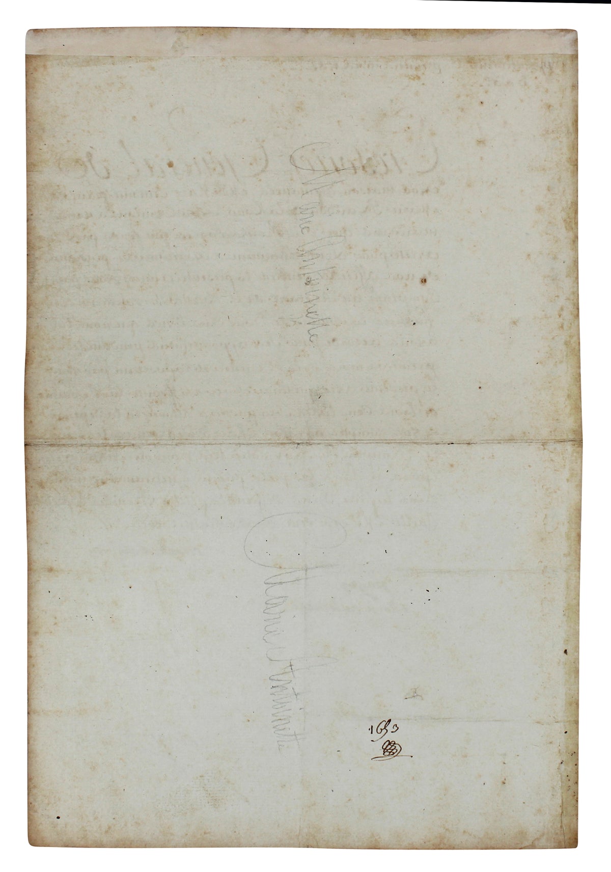 Marie Antoinette Authentic Signed 9.75x14.5 1783 Payer Document BAS #AC26841