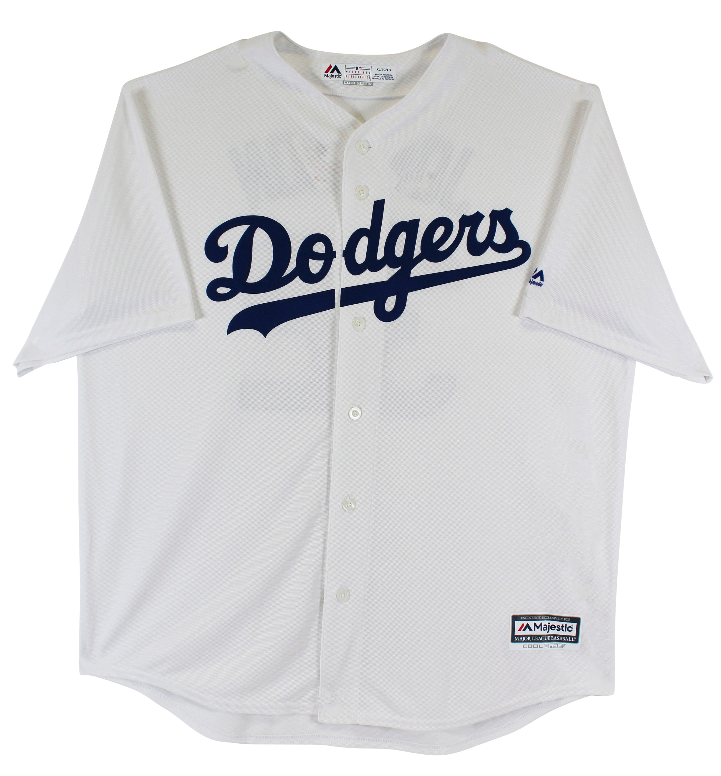 Dodgers Magic Johnson "2020 WS Champs" Signed White Majestic Coolbase Jersey BAS