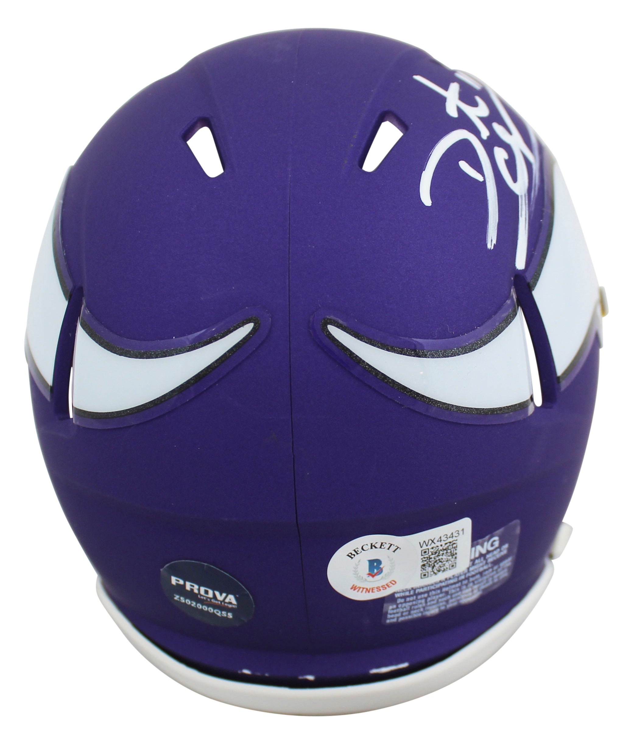 Vikings Daunte Culpepper Authentic Signed Speed Mini Helmet BAS Witnessed