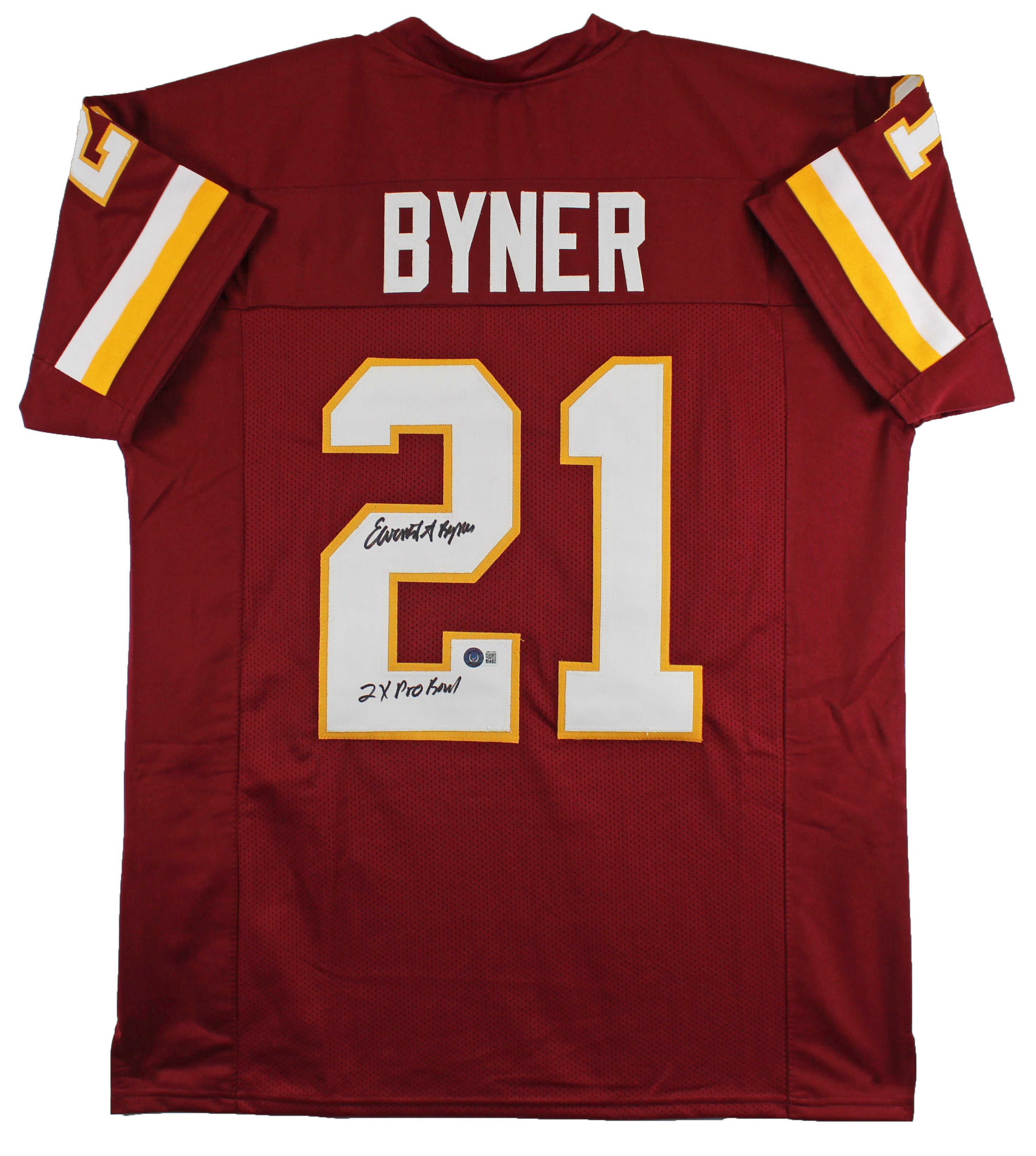 Earnest Byner "2x Pro Bowl" Authentic Signed Maroon Pro Style Jersey BAS Witness