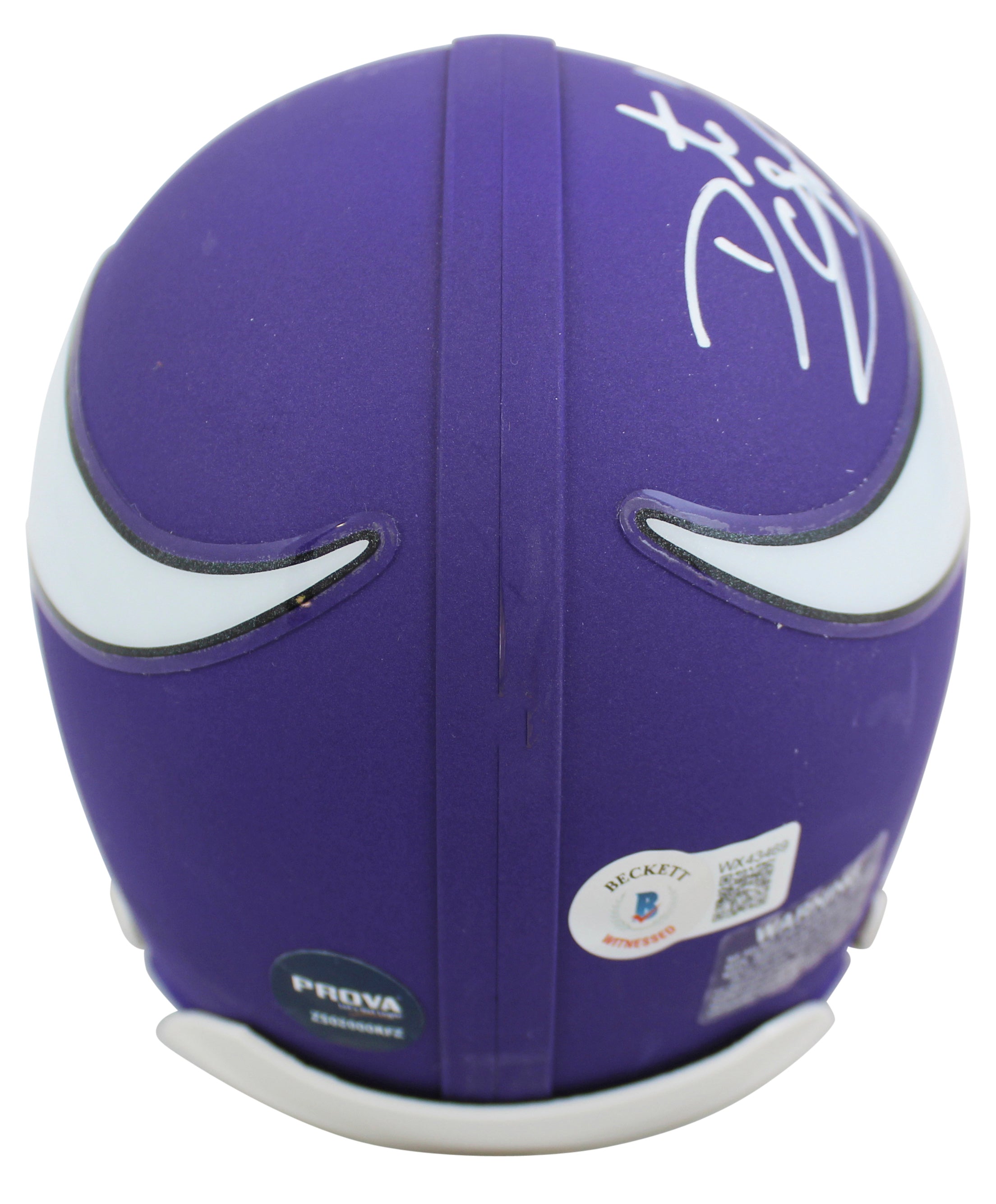 Vikings Daunte Culpepper Authentic Signed Rep Mini Helmet BAS Witnessed