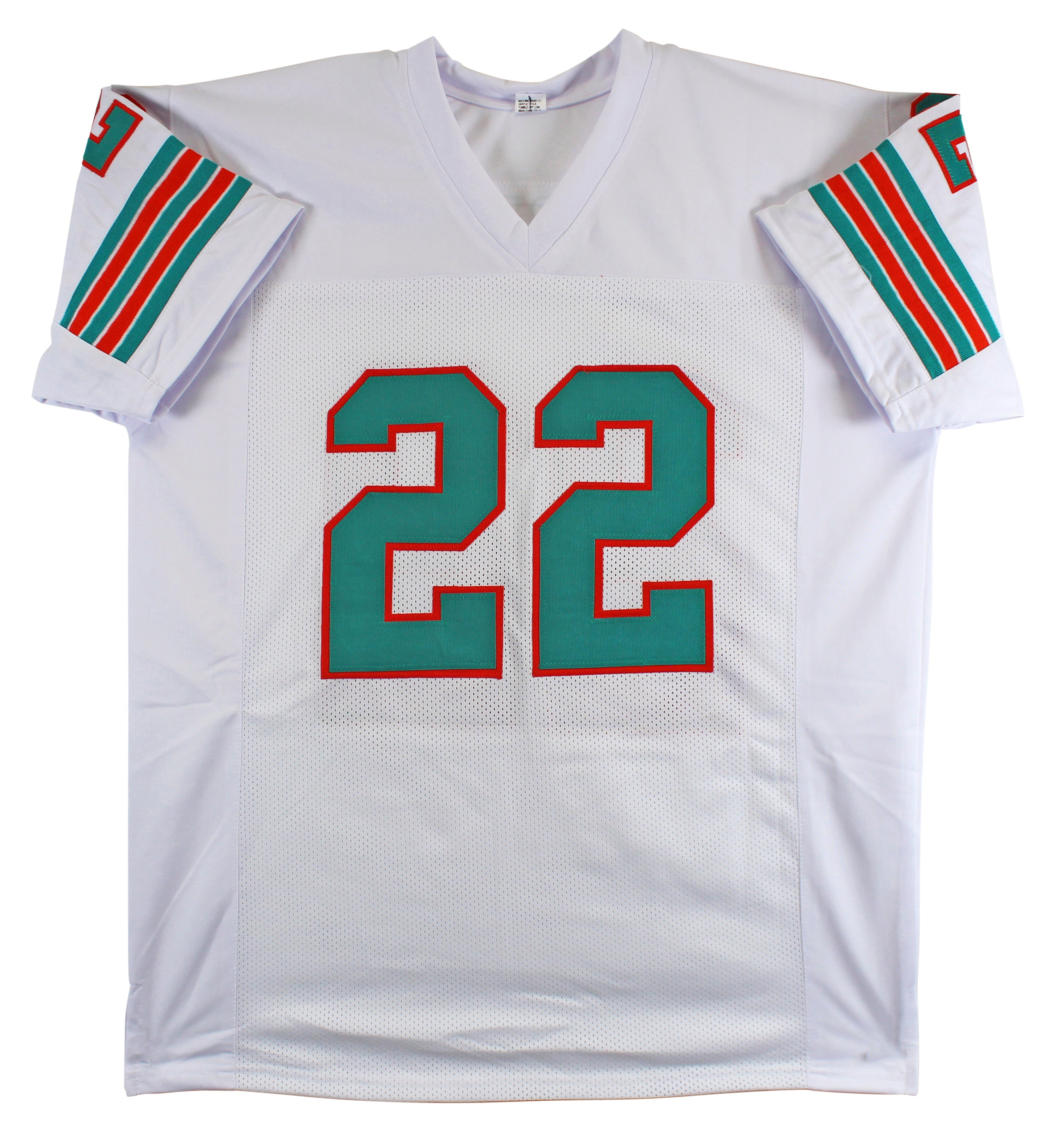 Mercury Morris 2x SB Champ Authentic Signed White Pro Style Jersey BAS Witness