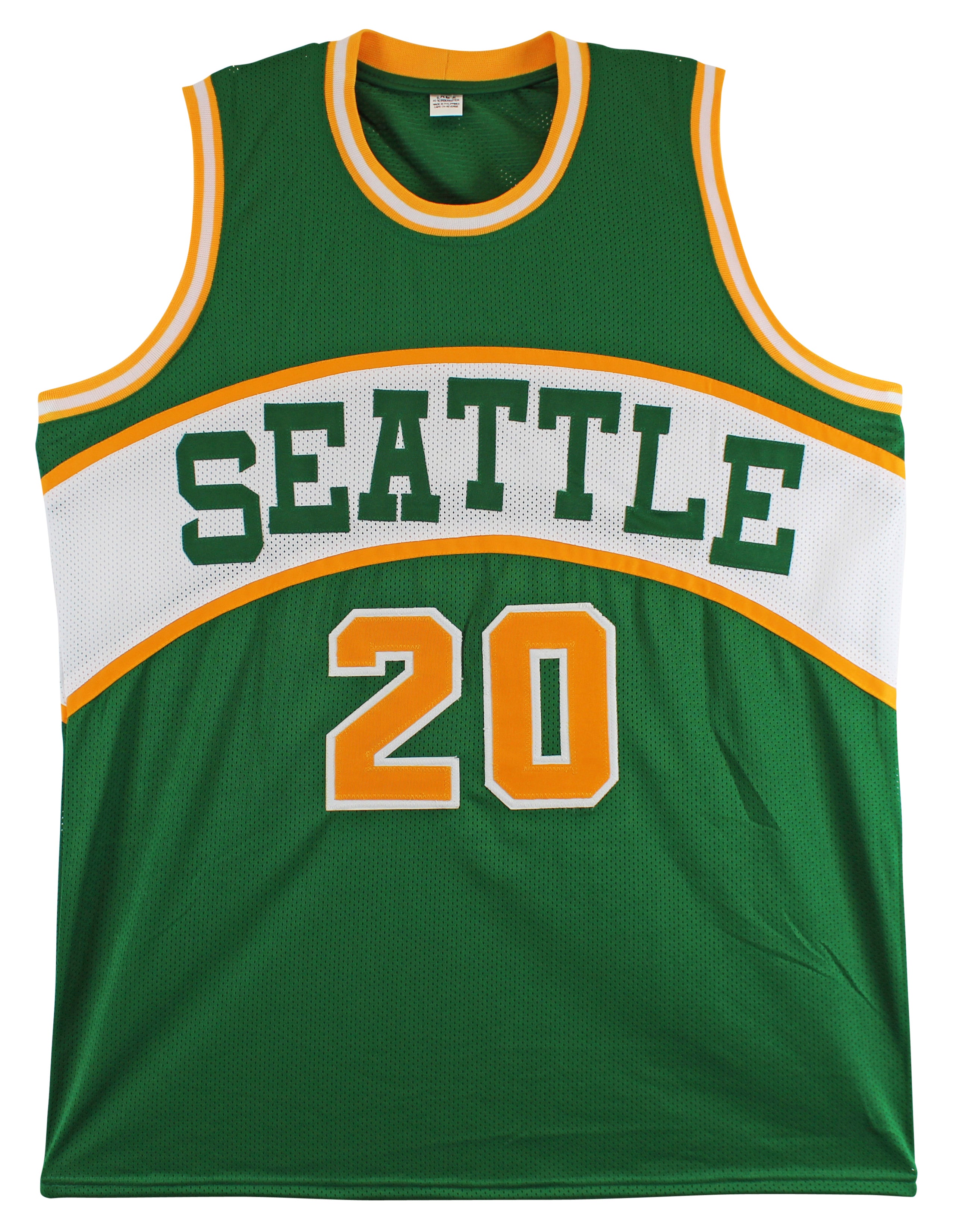 Gary Payton "HOF 2013" Authentic Signed Green Pro Style Jersey BAS Witnessed