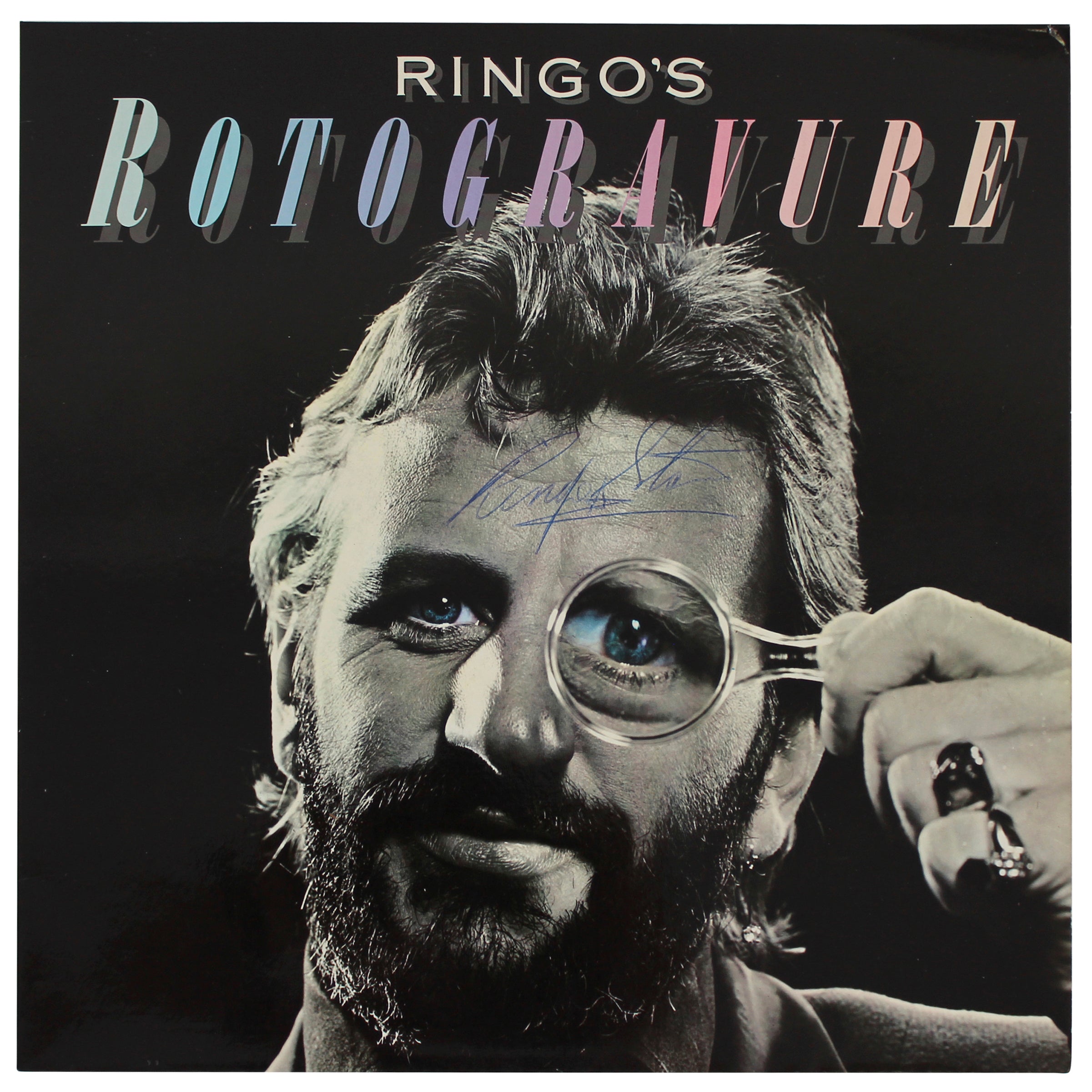 Ringo Starr Authentic Signed Rotogravure Album Cover W/ Vinyl BAS #AC26709