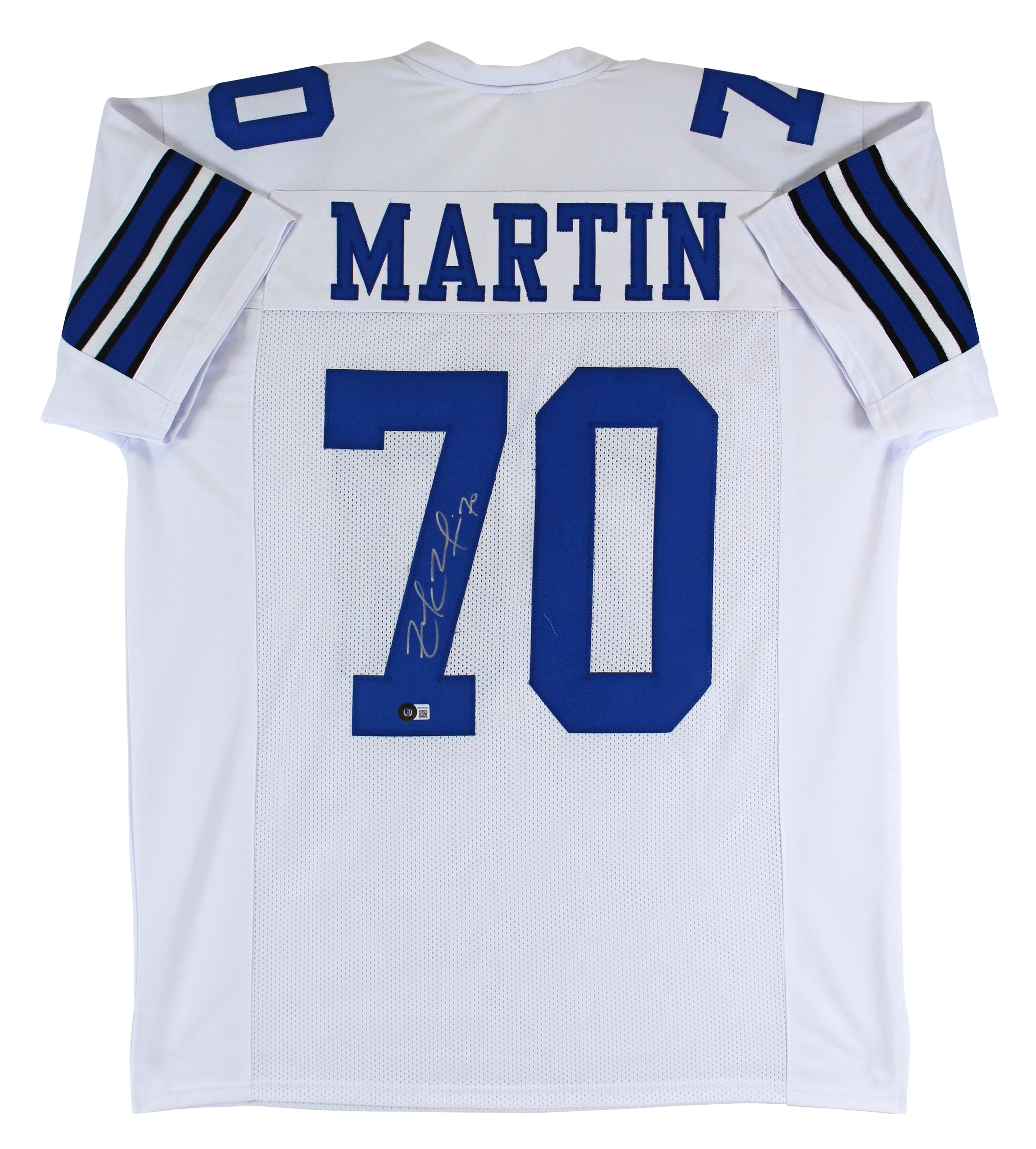 Zack Martin Authentic Signed White Pro Style Jersey Autographed BAS Witnessed