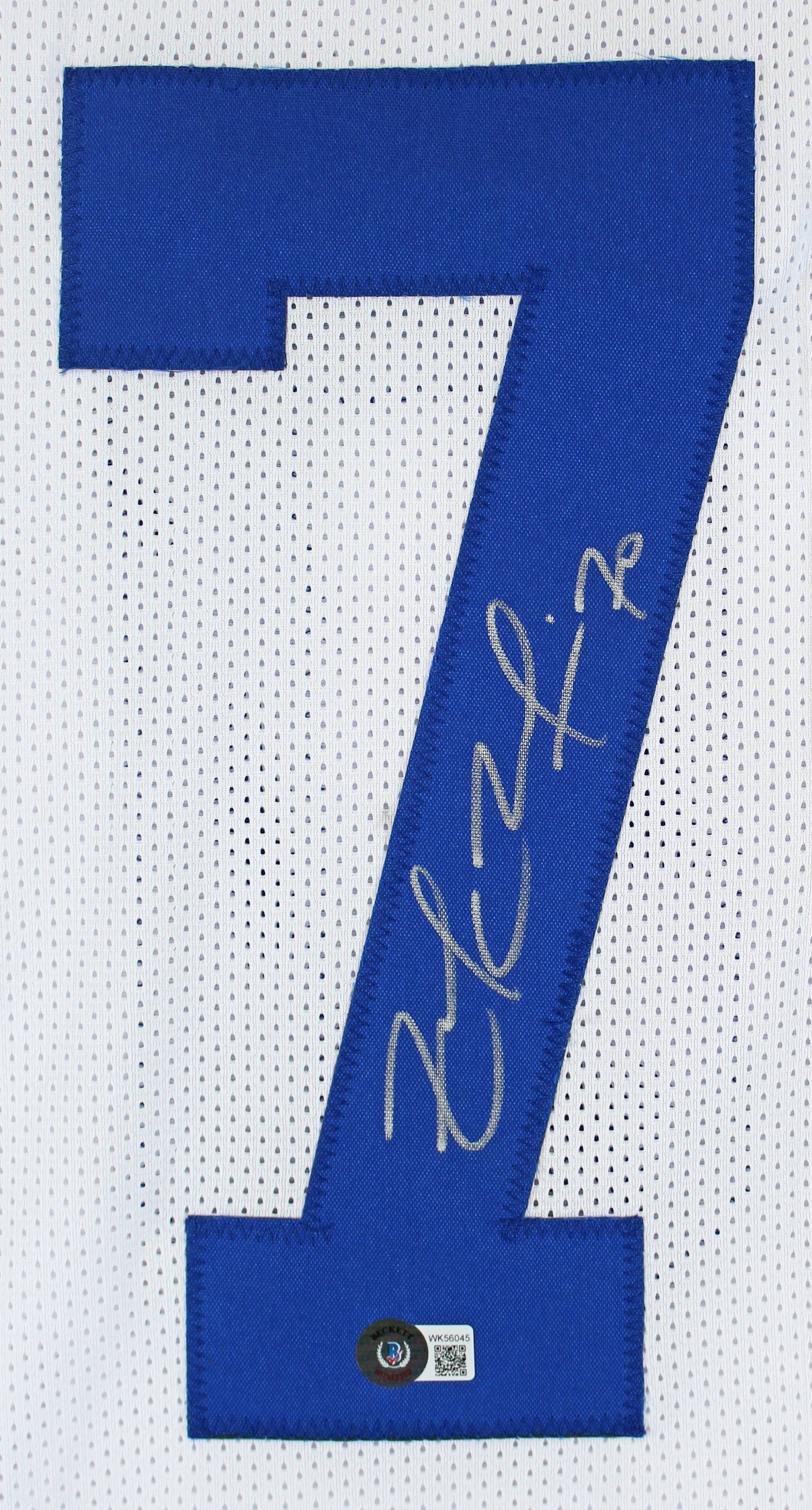 Zack Martin Authentic Signed White Pro Style Jersey Autographed BAS Witnessed
