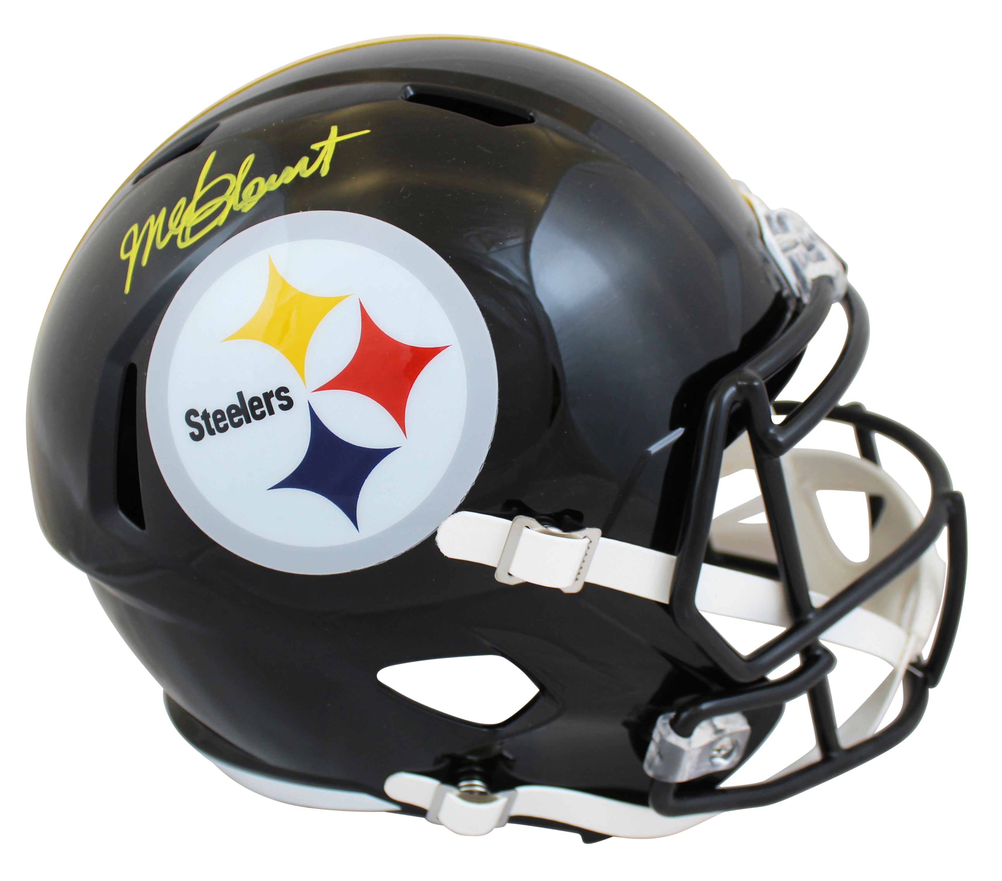 Steelers Mel Blount Authentic Signed Full Size Speed Rep Helmet BAS Witnessed