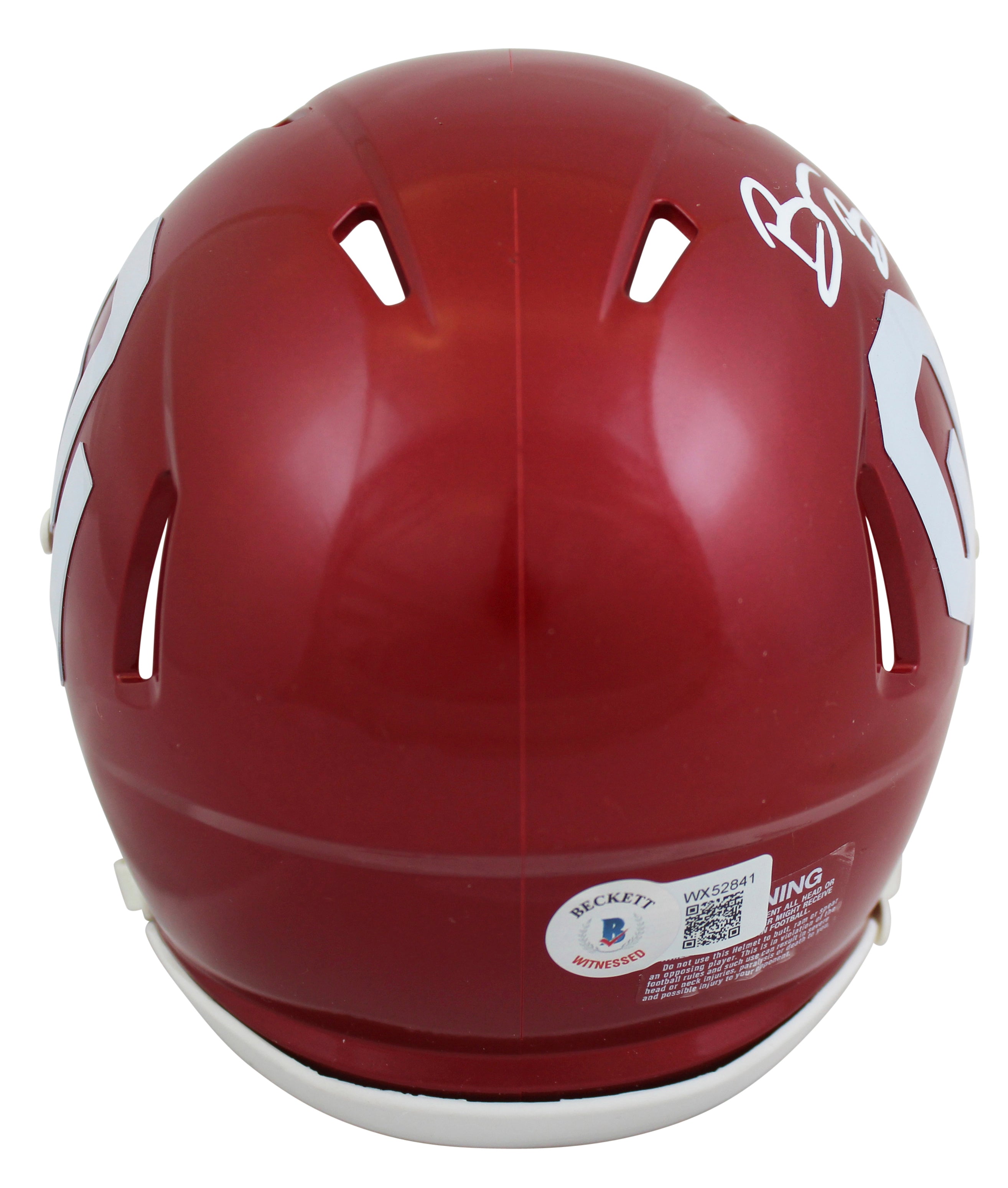 Oklahoma Brian Bosworth Authentic Signed Speed Mini Helmet BAS Witnessed